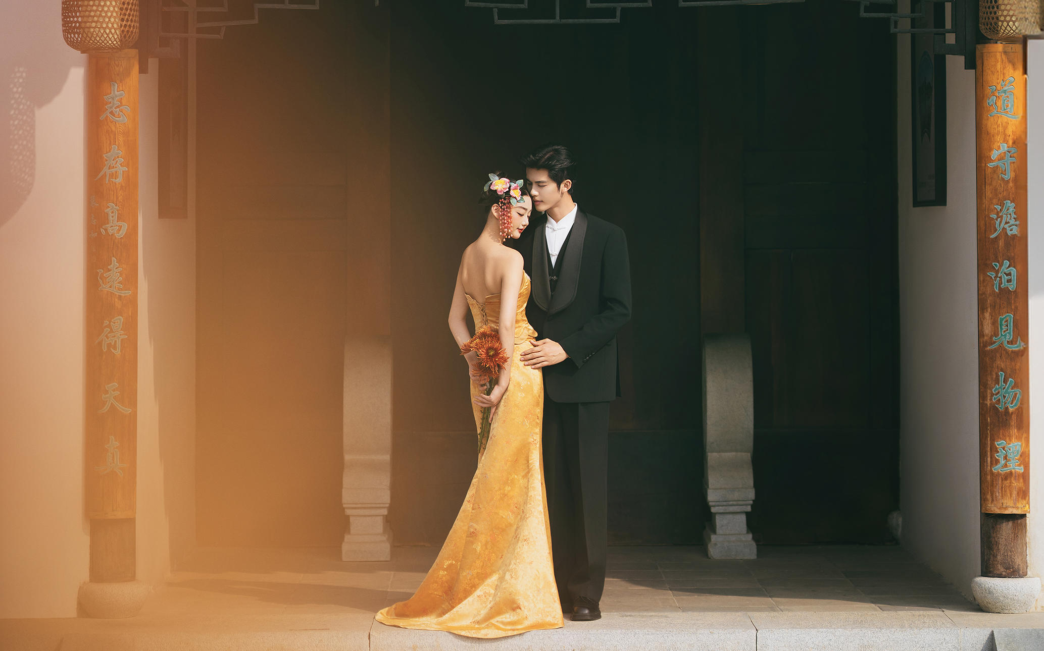 新中式園林雅韻婚紗照