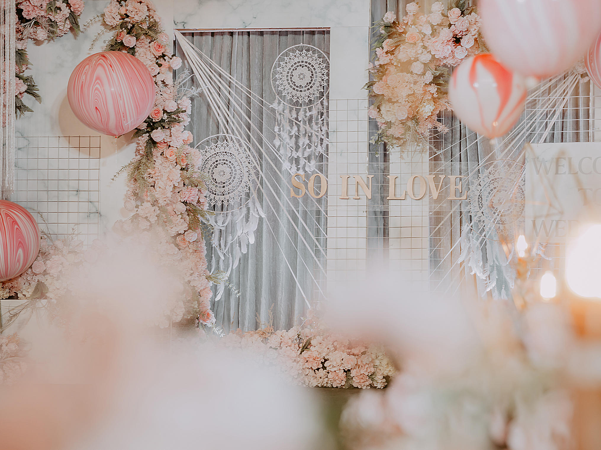 粉色简约婚礼  甜甜的爱