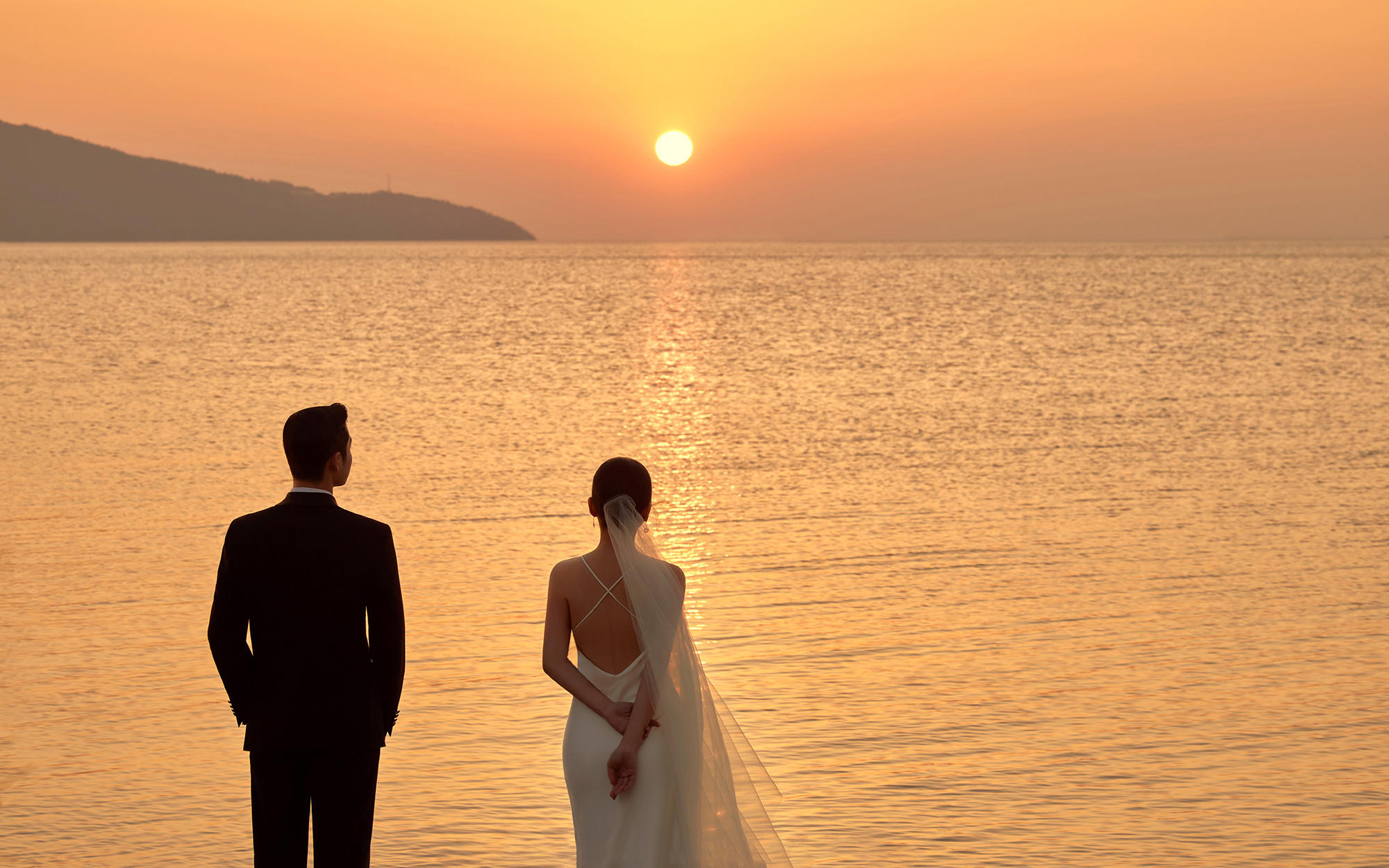 是你想拍的夕陽(yáng)湖邊嗎？#東莞婚紗照