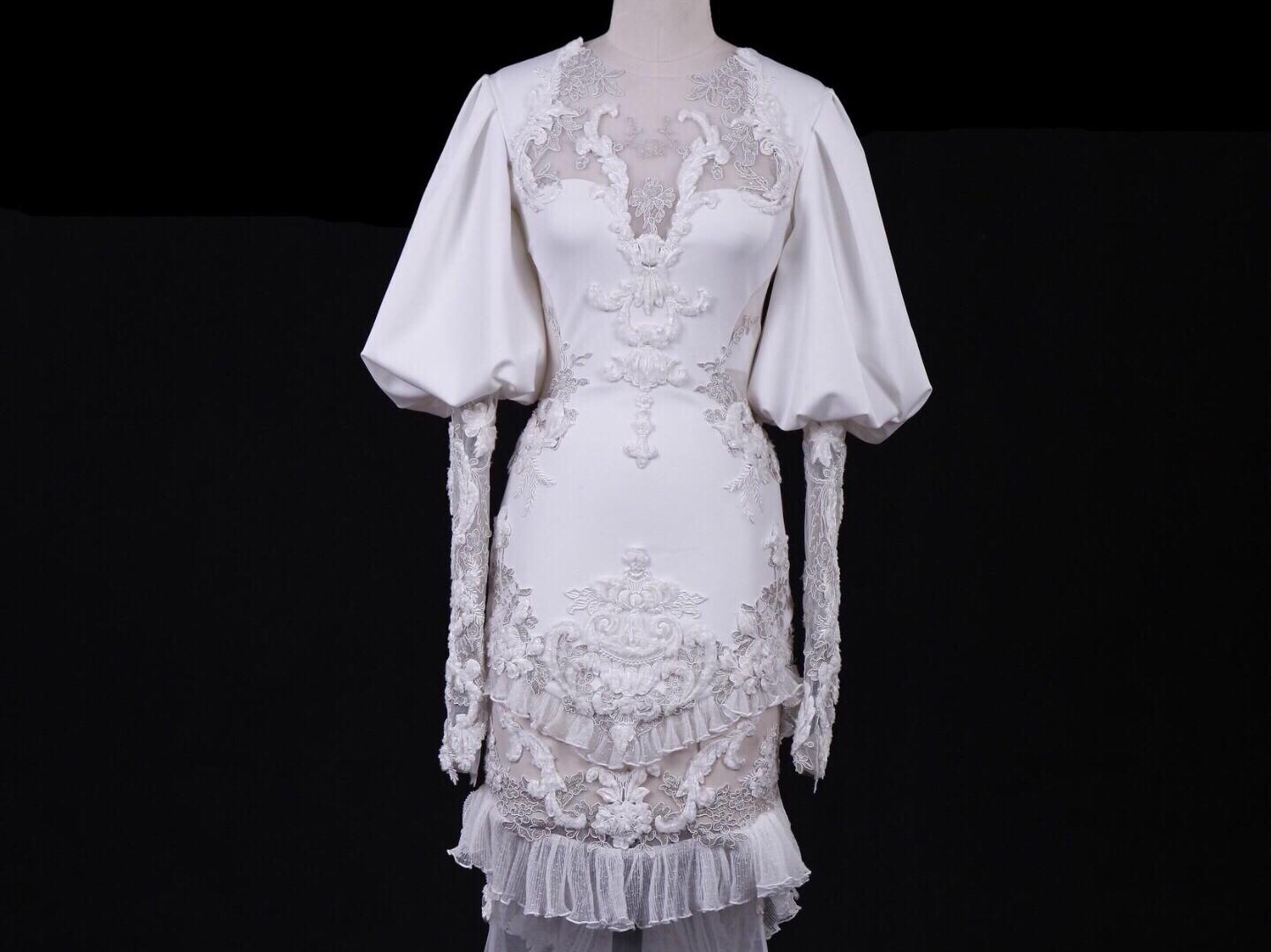 超性感鱼尾主纱 高个新娘必选