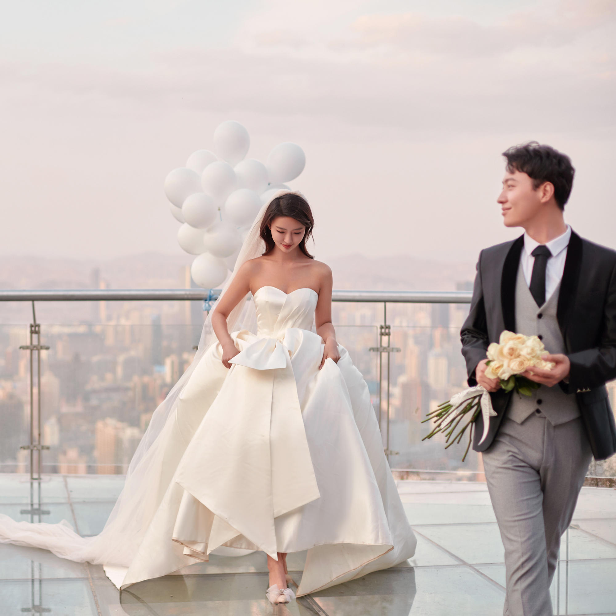 白银婚纱照+兰州梦想城拍摄+6服6造+总监团队