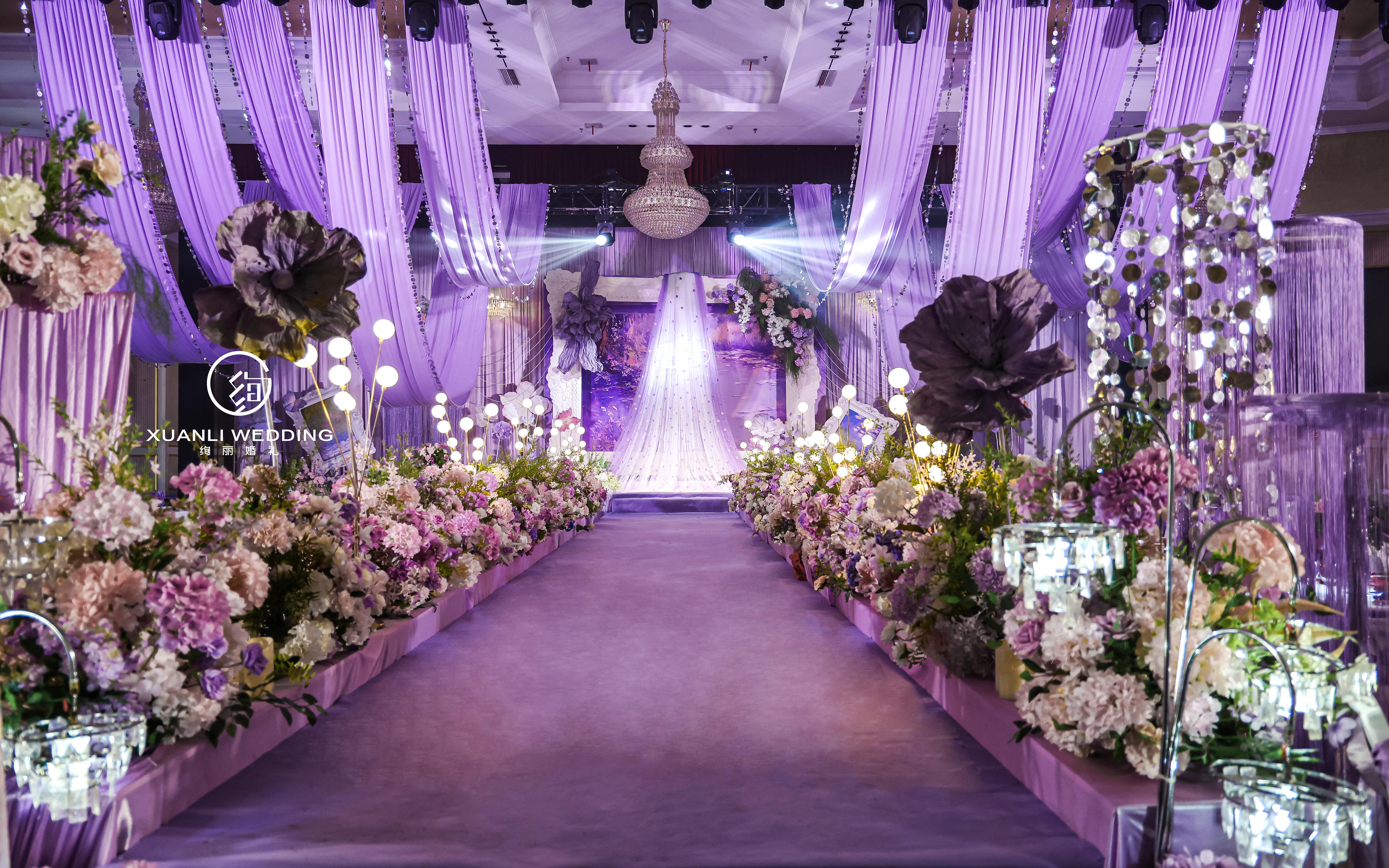 上海婚礼｜把莫奈的紫色花园搬进了宴会厅