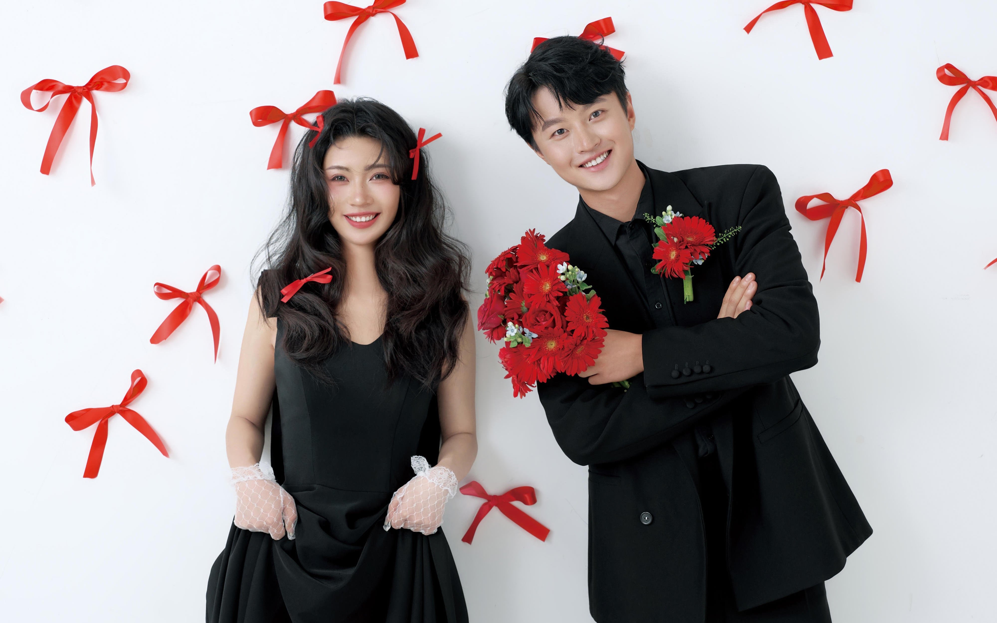 鬼马韩系新娘💗婚纱照这样拍也太甜啦‼