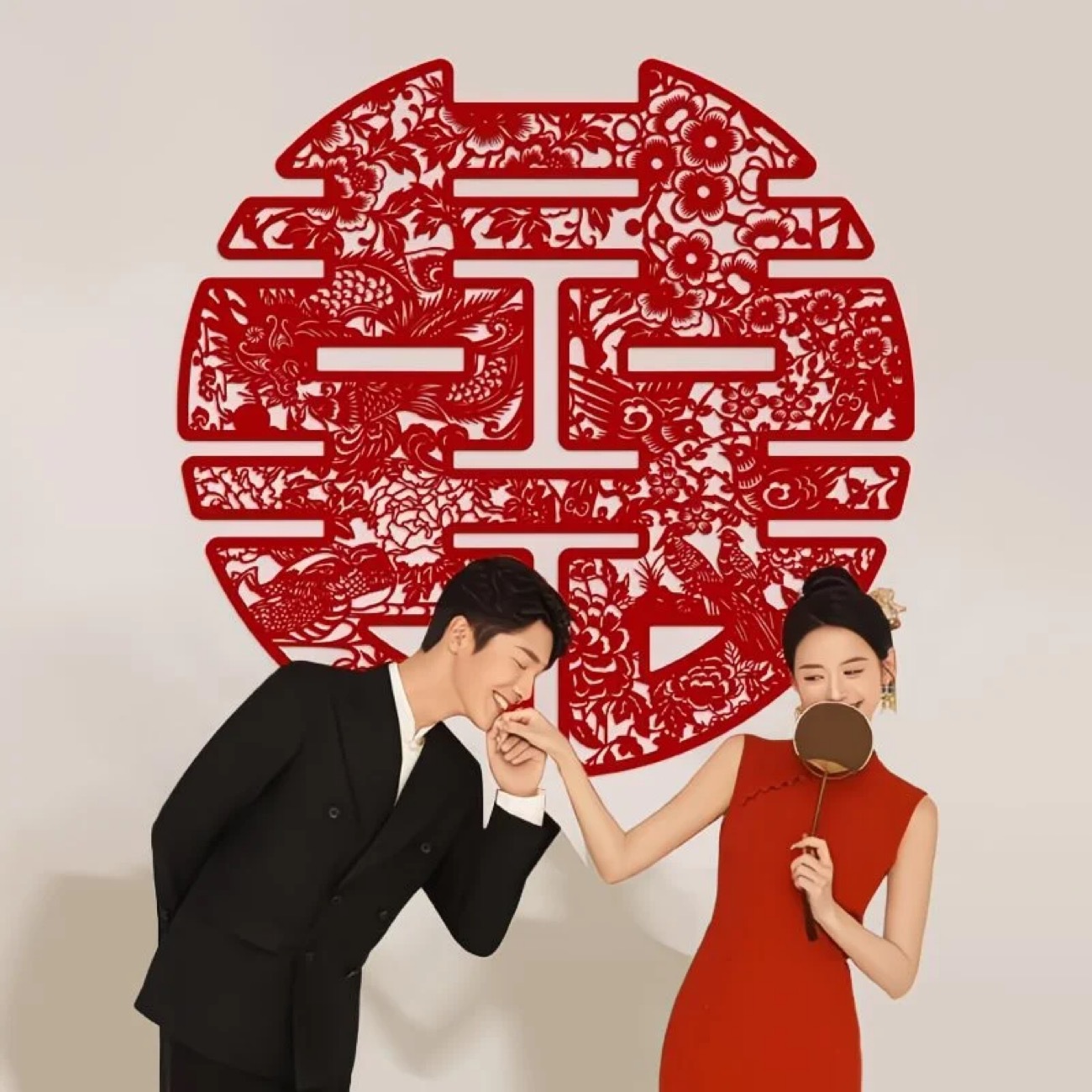 大喜字拍照道具结婚专用囍