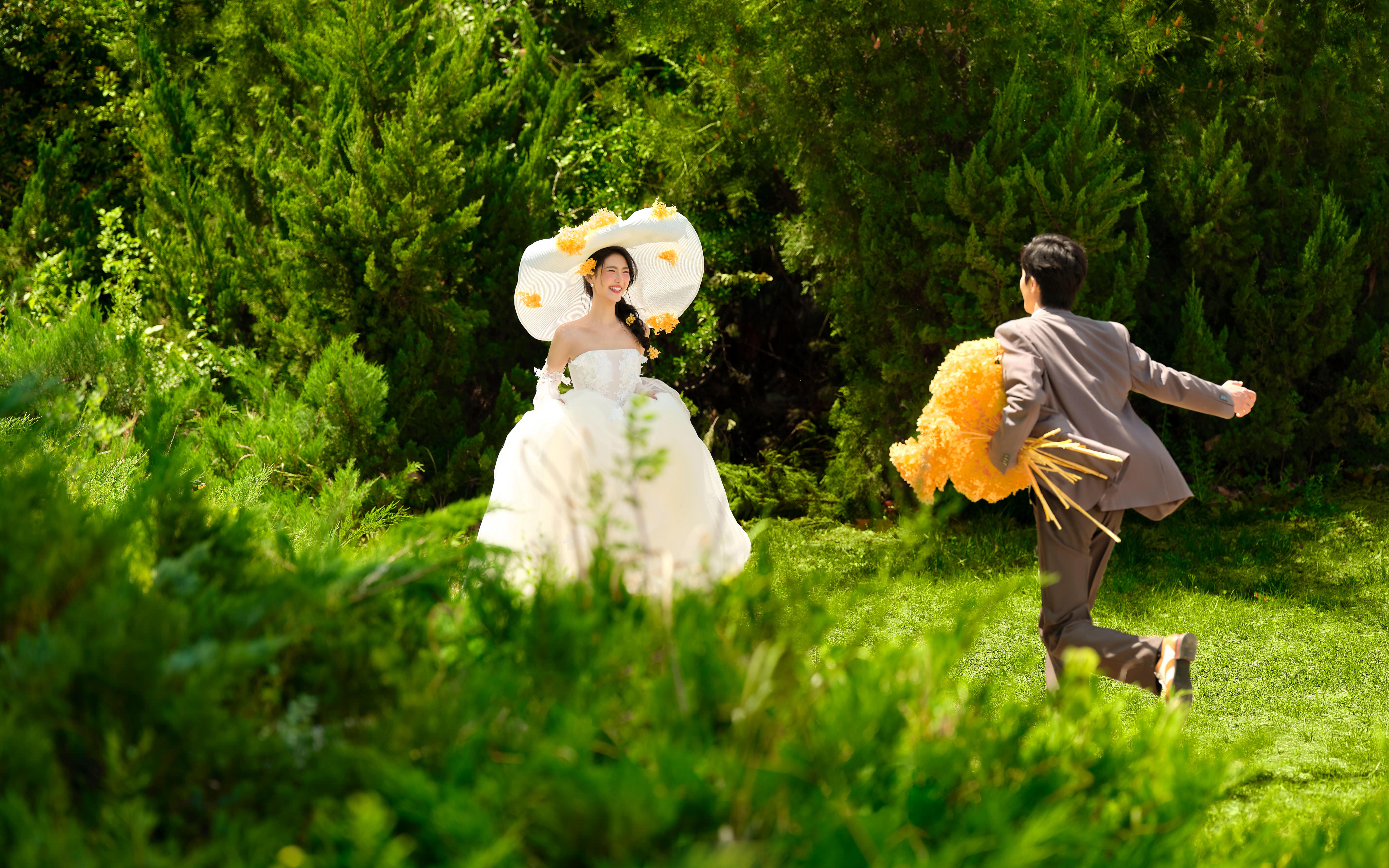 甜度超标！🌿常德春天自然系草坪婚纱照🍃 