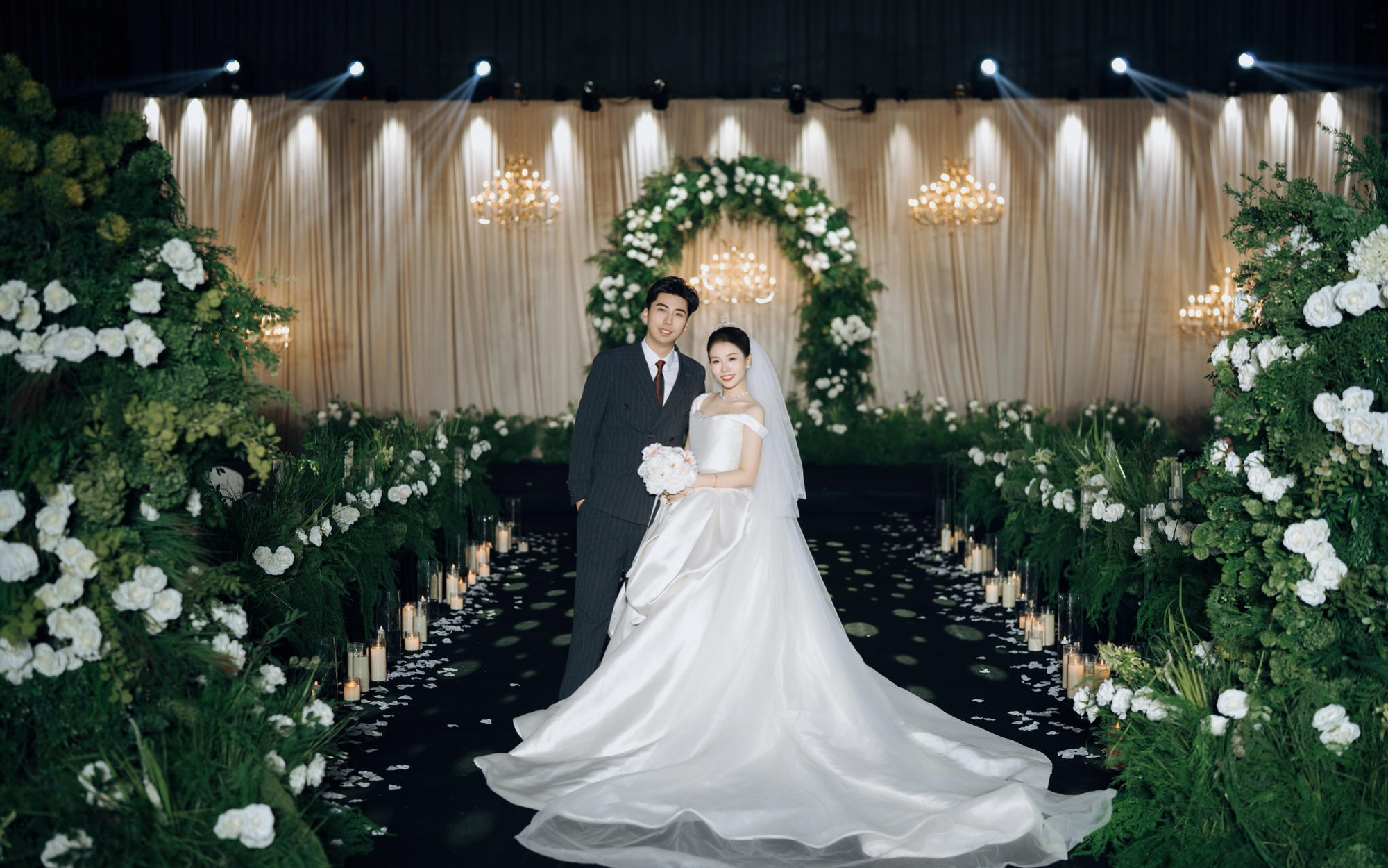 白綠花門(mén)韓系婚禮