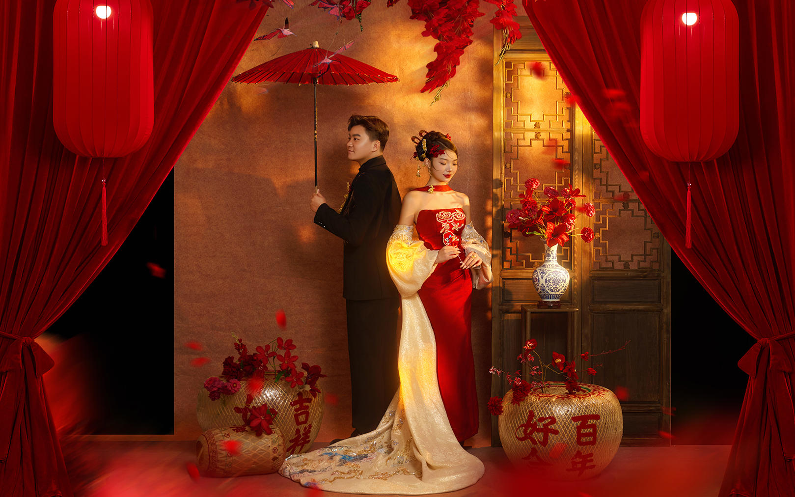 【真实客片】中式婚纱照丨刘炎 & 石赛琼 