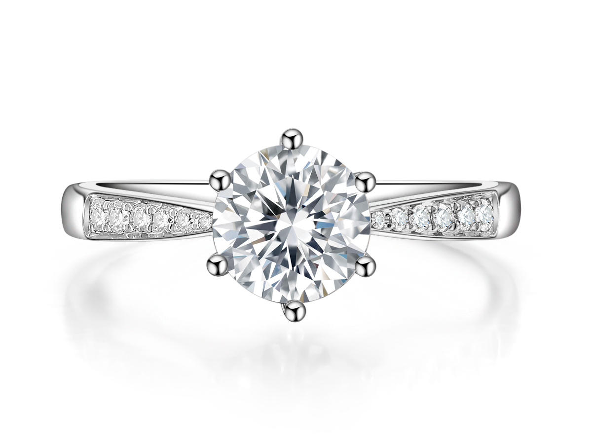 50分GIA钻石六爪婚戒定制