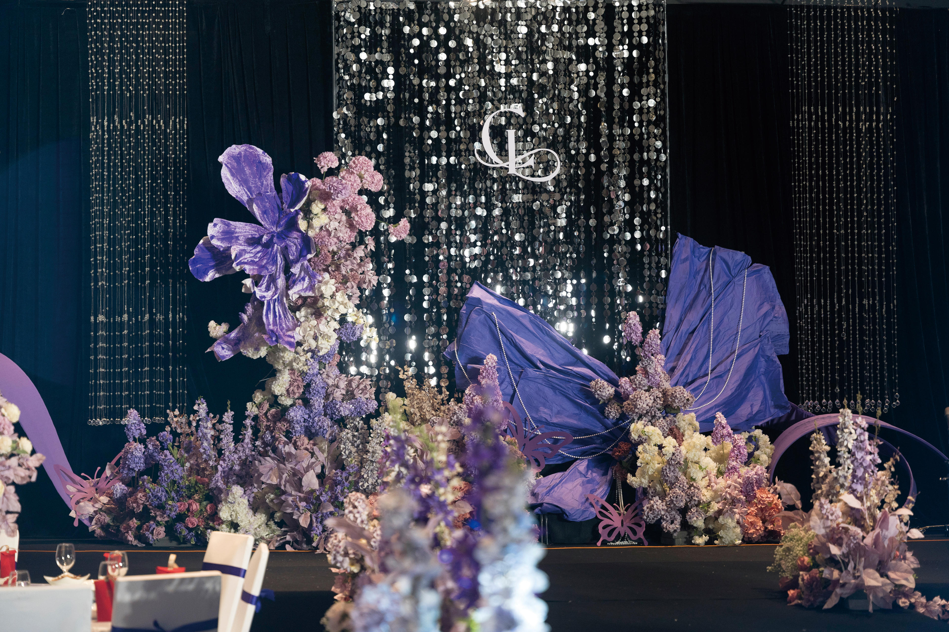 高级紫色韩式婚礼