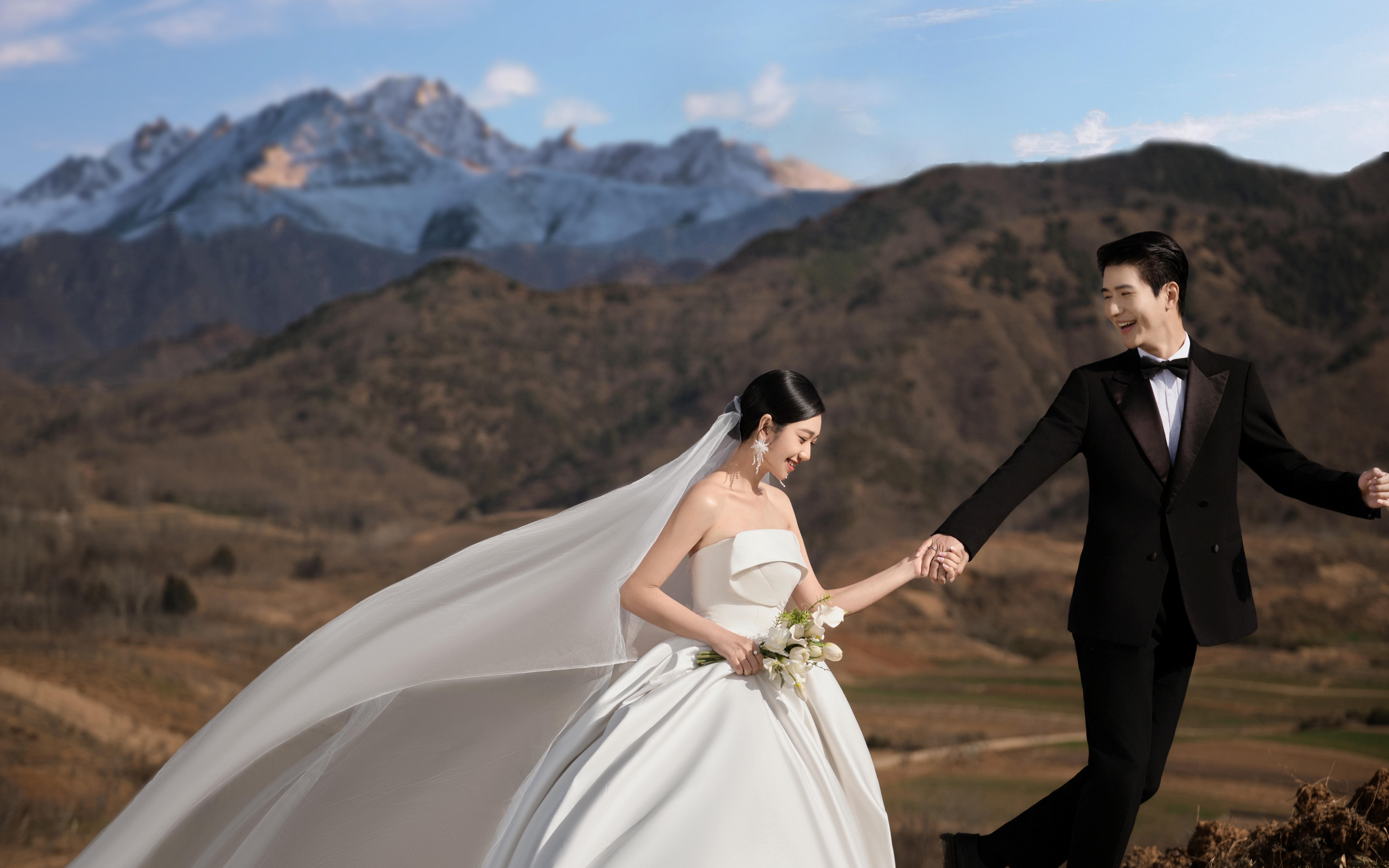 旅拍婚纱照｜爱在雪山下🏔️