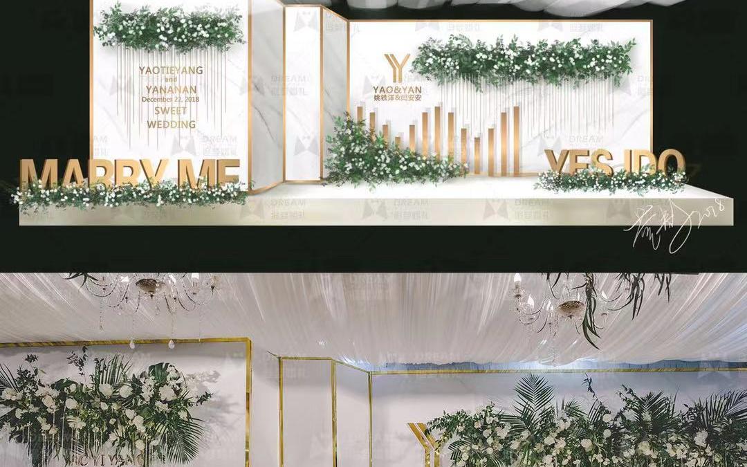 常德石门追梦婚礼——手绘图VS实景图
