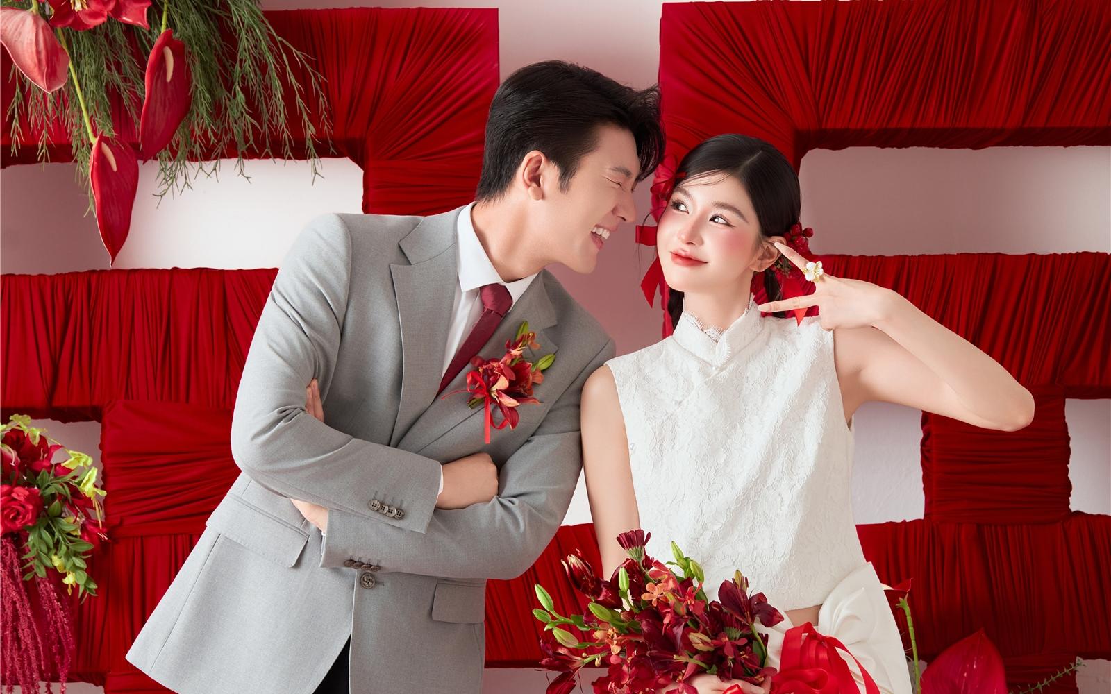 💥甜到掉牙！被问爆的喜嫁风婚纱照2.0来啦！