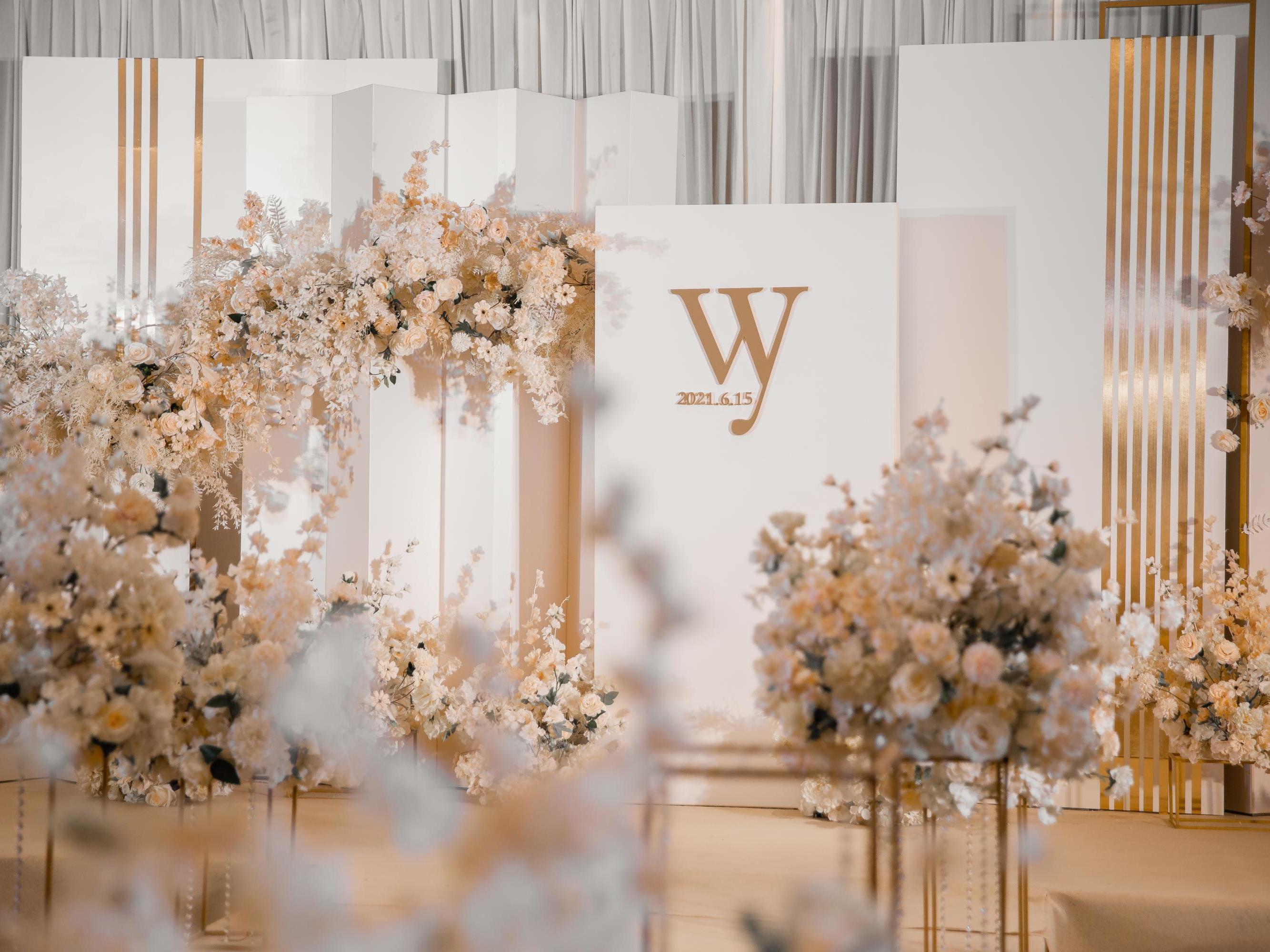 【良辰婚礼】温柔浪漫风格婚礼 香槟色  微醺