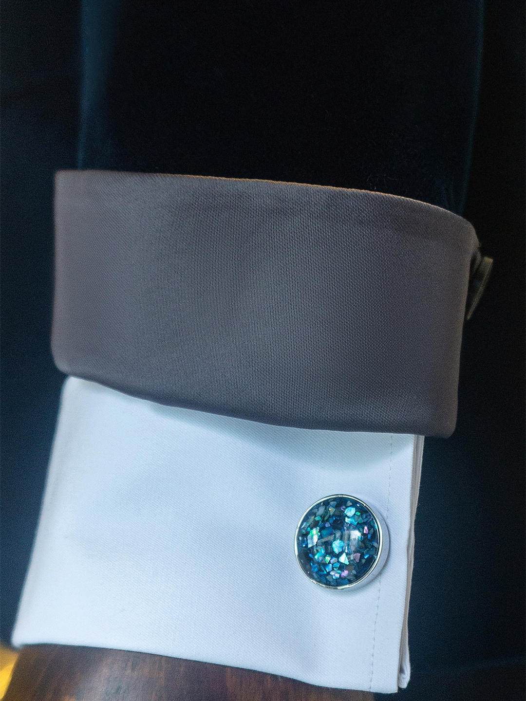 Fanzy|宴会婚礼出席-平绒拼接绅士晚礼服