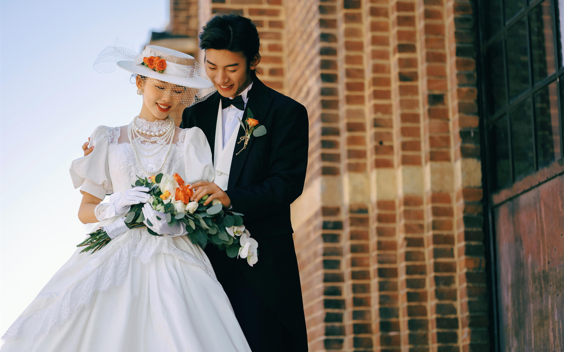 法式復(fù)古外景婚紗照