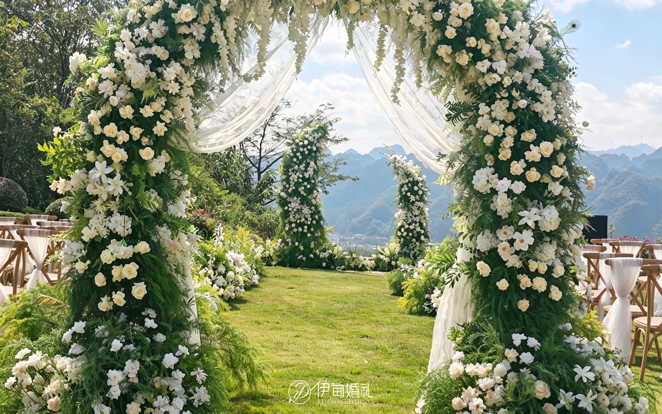 【伊甸婚礼】户外暮光之城风鲜花婚礼