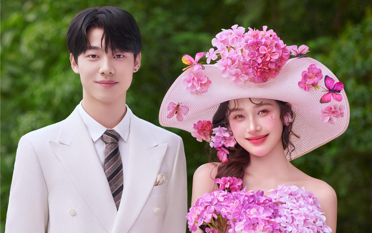 花房彩紗婚紗照｜甜到犯規(guī)的法式浪漫