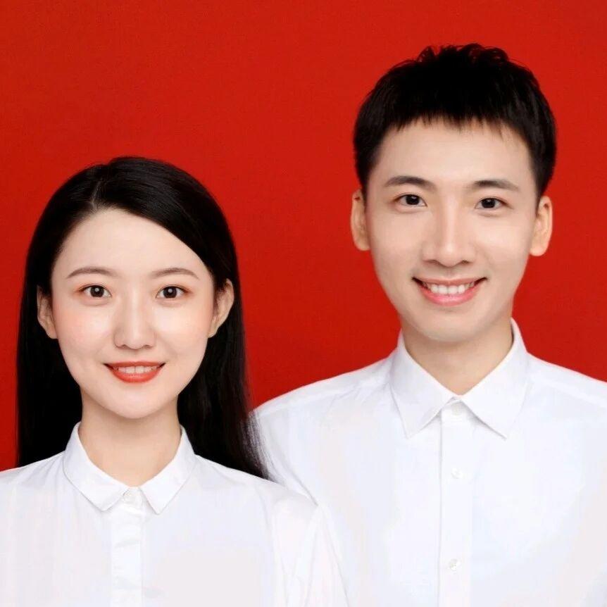 结婚登记照  服装十化妆