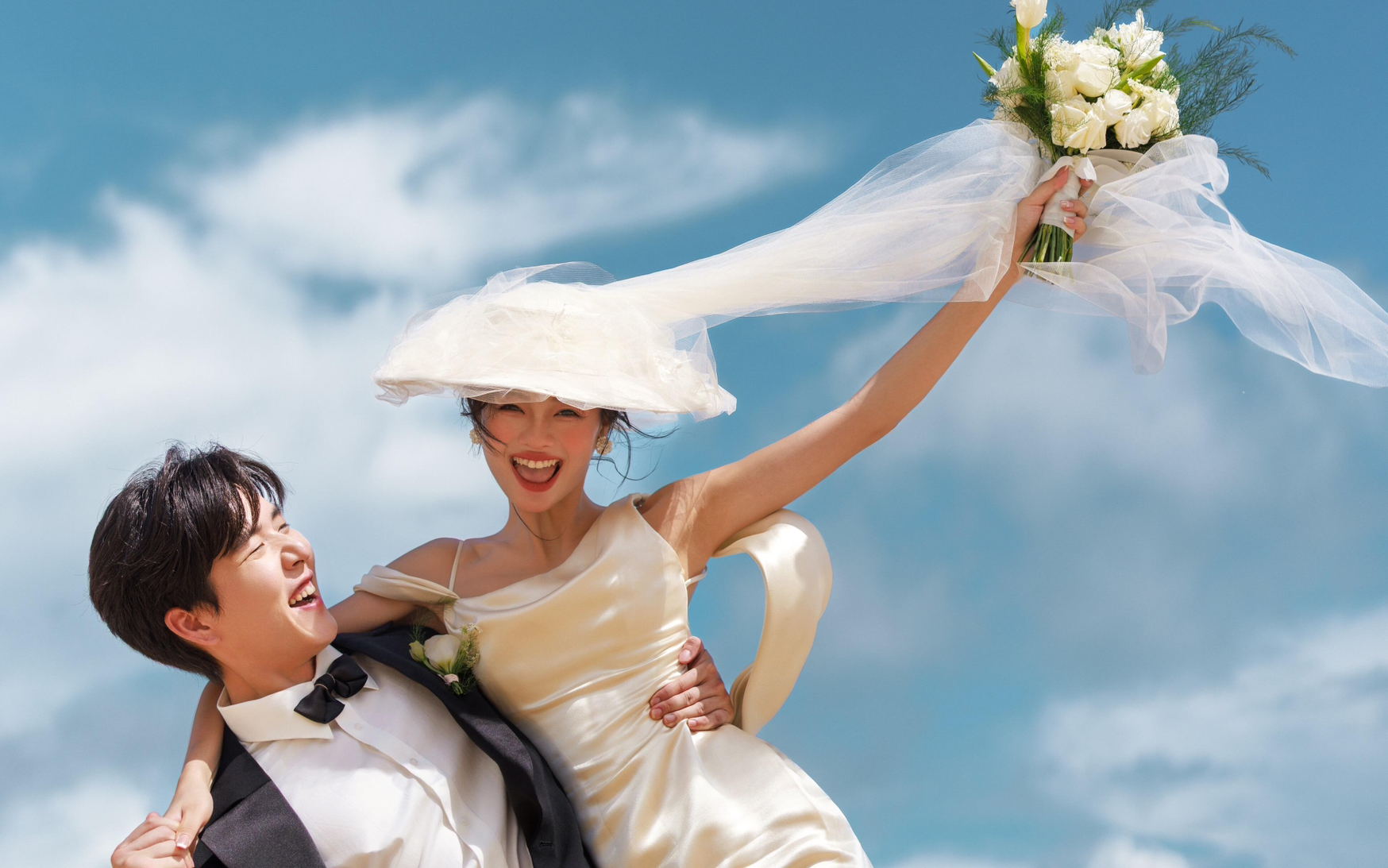 用相机定格的浪漫时刻