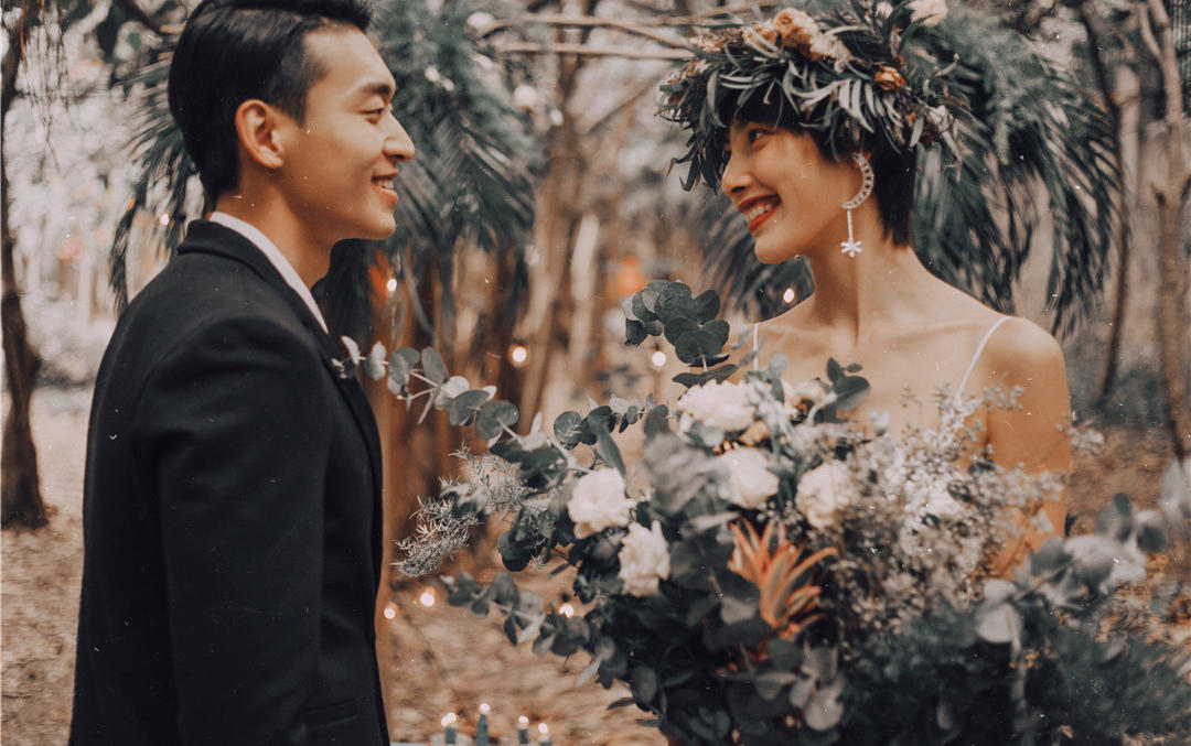 花禾时代C套餐全天自由跟拍 个性创意旅拍婚纱照