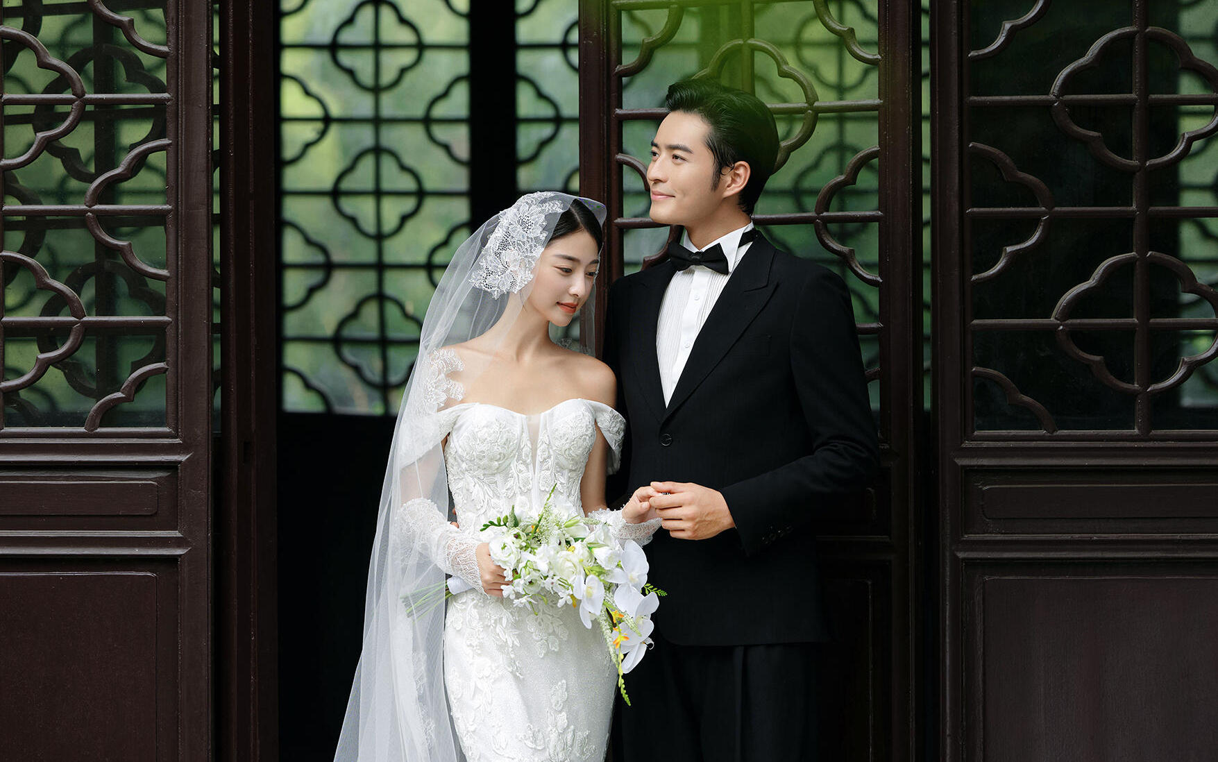 驚艷pyq的新中式婚紗照浪漫到極 致