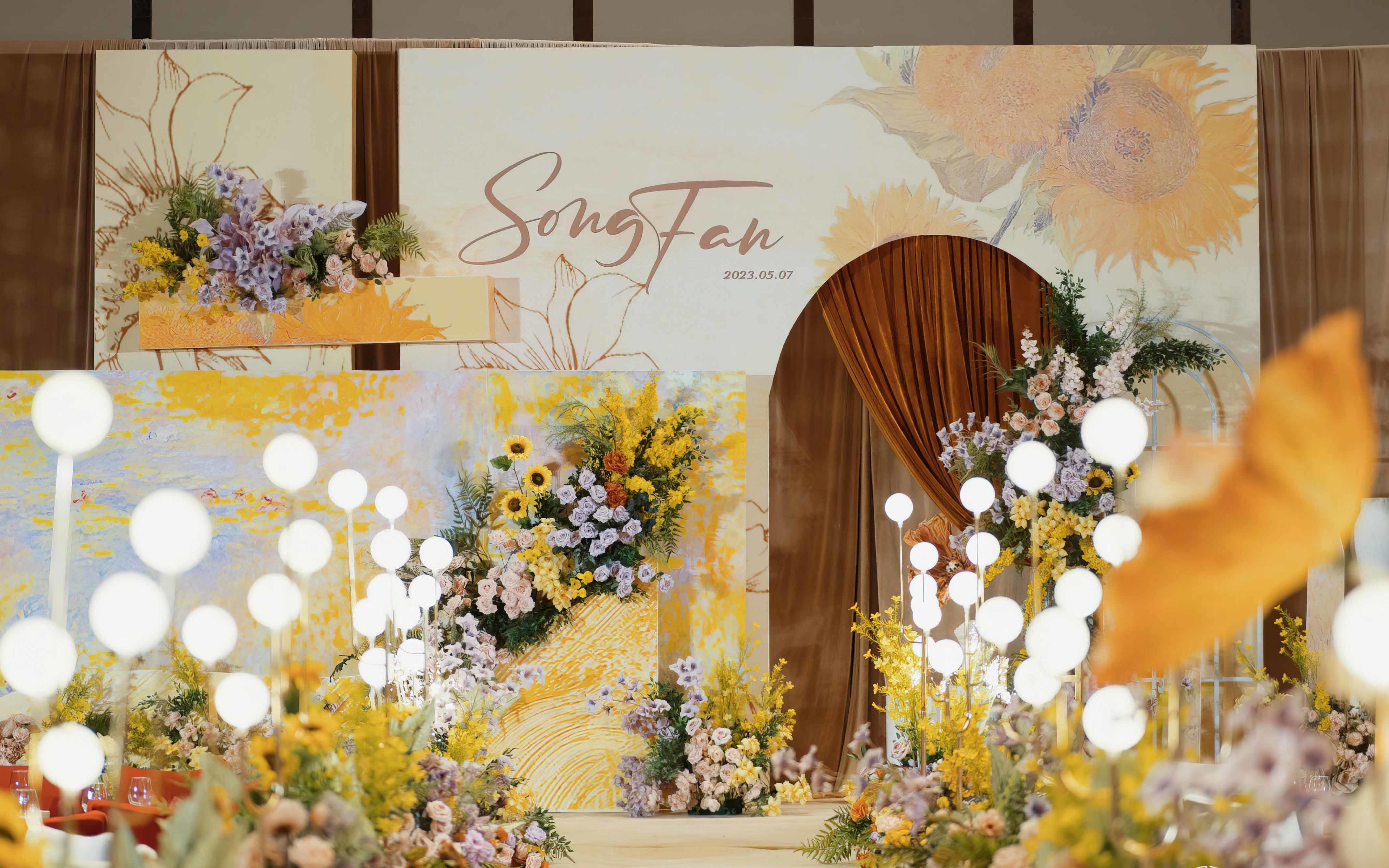 梵高的向日葵・艺术感室内婚礼