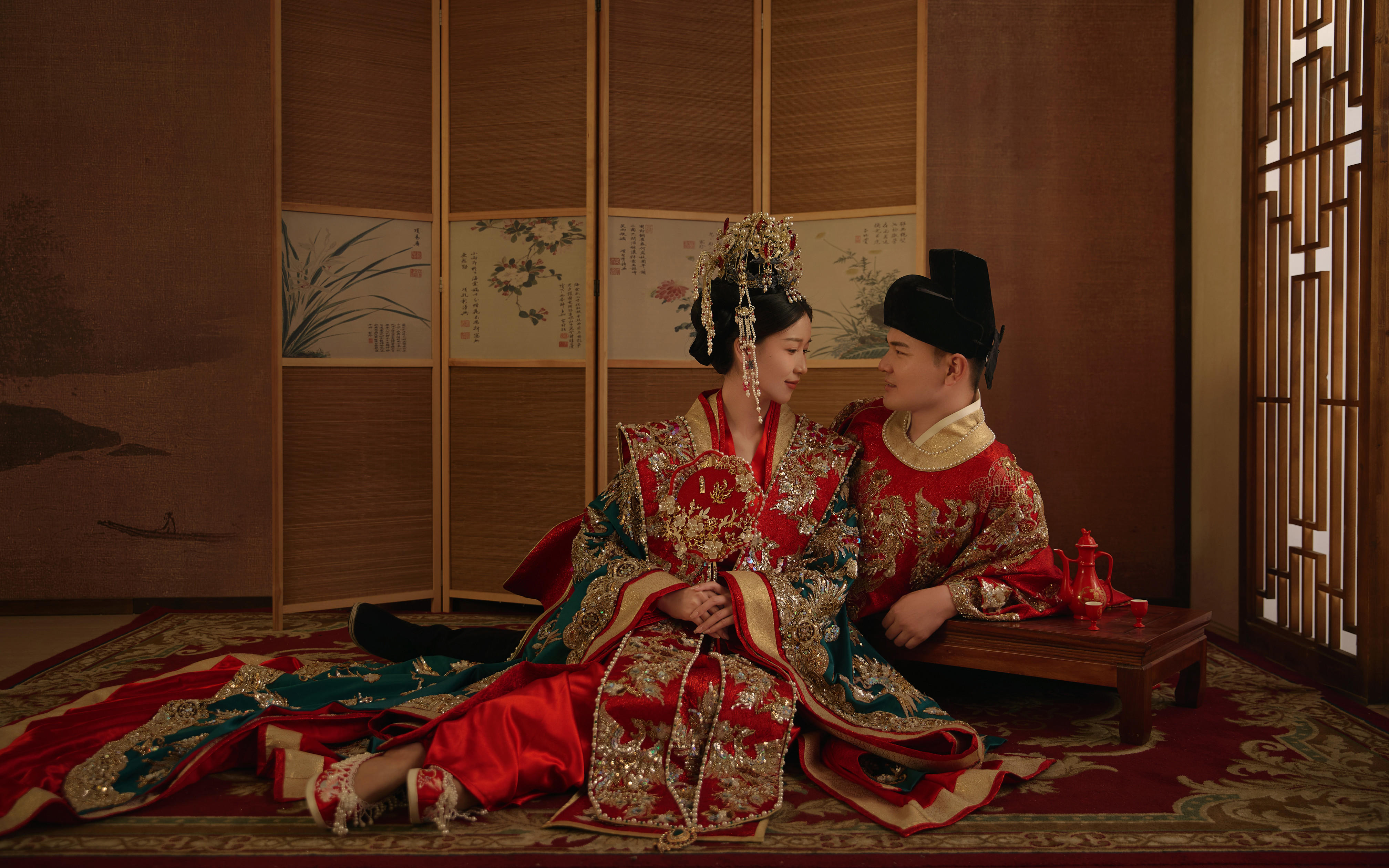中式汉服古典婚纱照