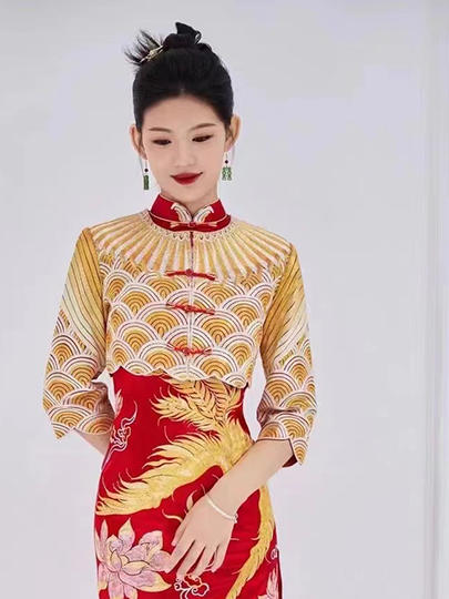 <婚纱经典档>总监跟妆|中式|主纱|礼服