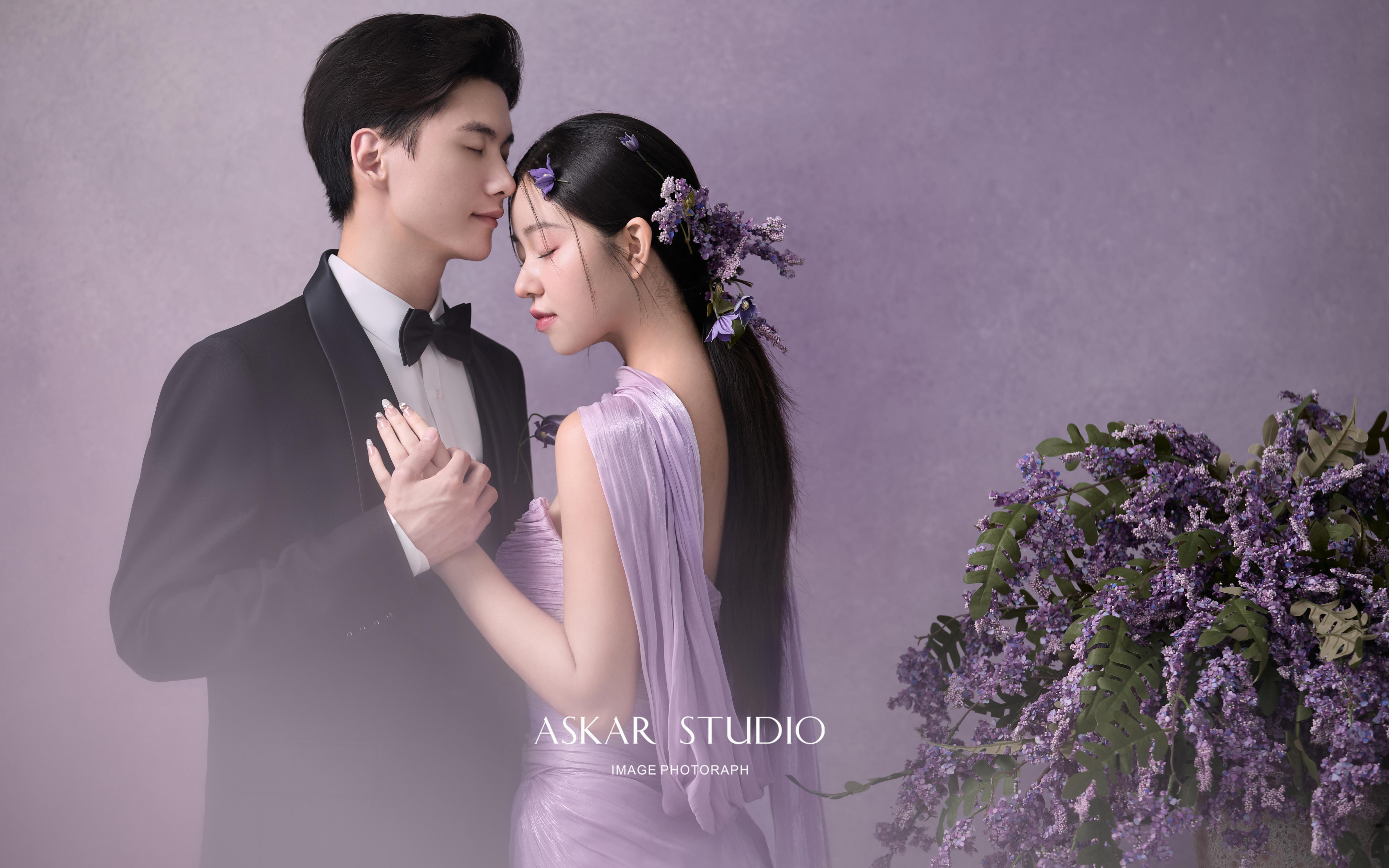 【暮紫听囍】｜当东方气韵遇上温柔烟粉黛紫