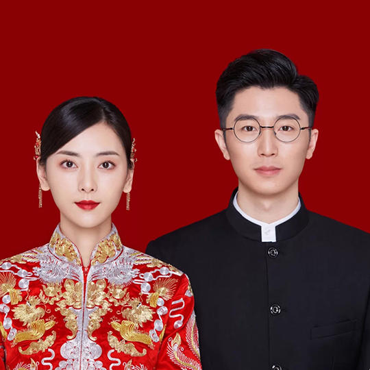 结婚登记照限量拍+精美结婚证件照
