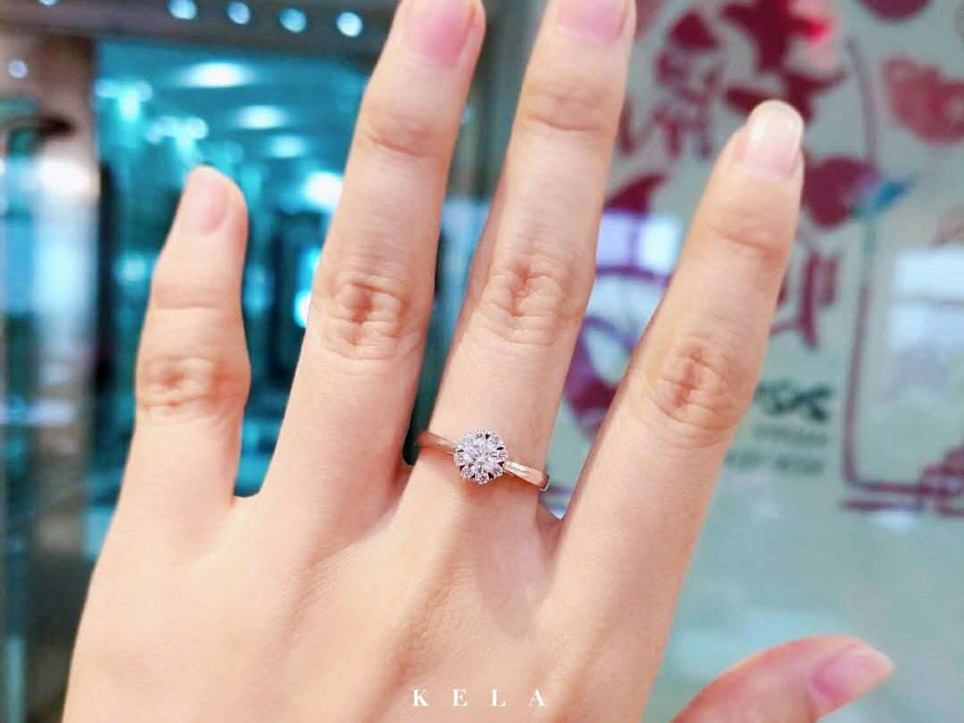 珂兰 | 「繁花」18K白金钻戒