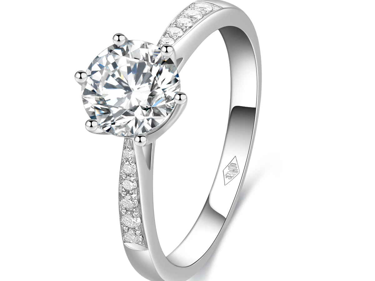 50分GIA钻石六爪婚戒定制