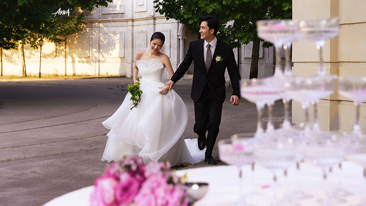 【外景仪式】明媚优雅法式少女风婚纱照