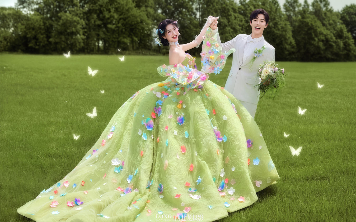 美美桑内✨森系在逃公主🍃氛围感婚纱照～