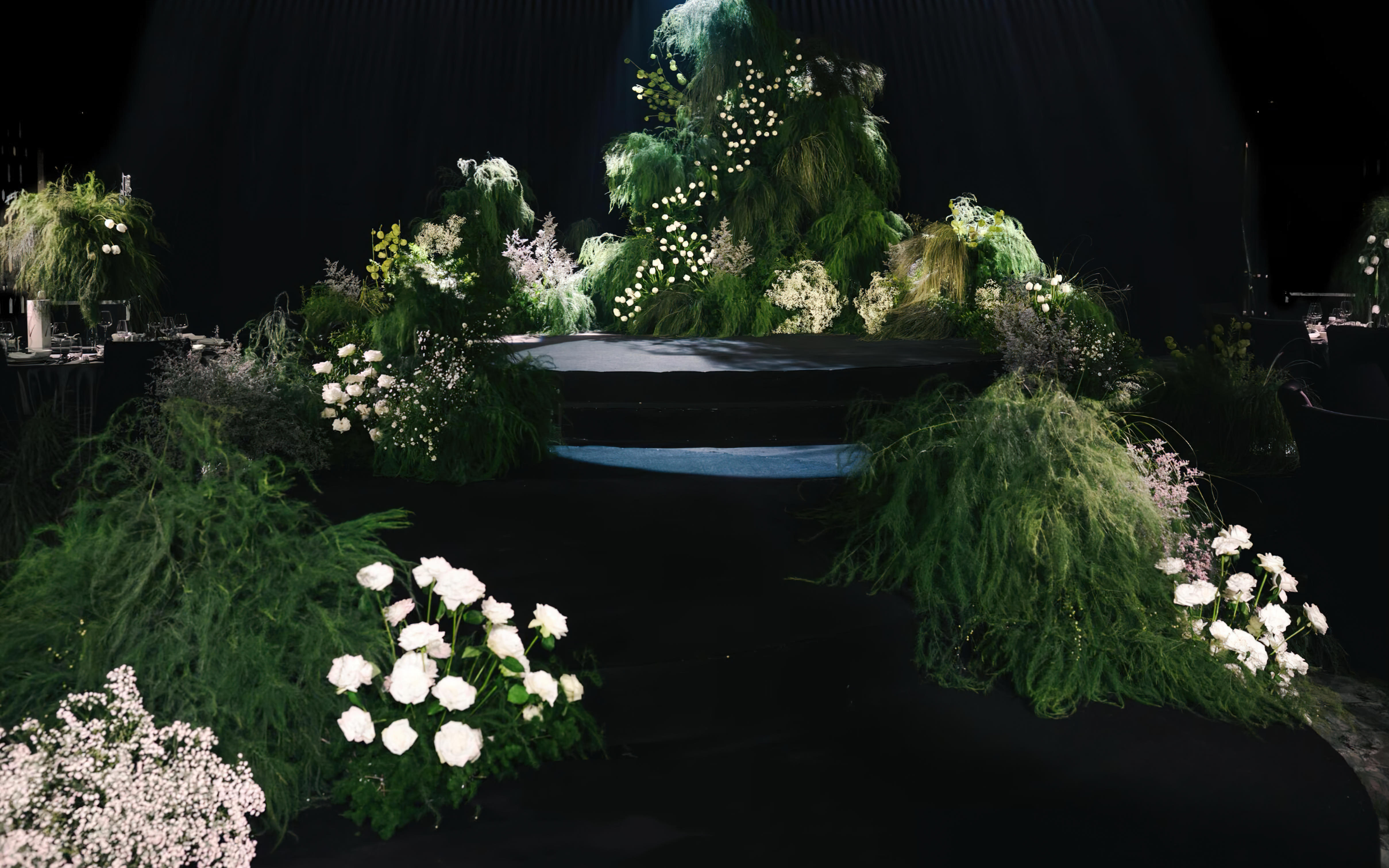 [景星门]室内白绿色系野生婚礼秀