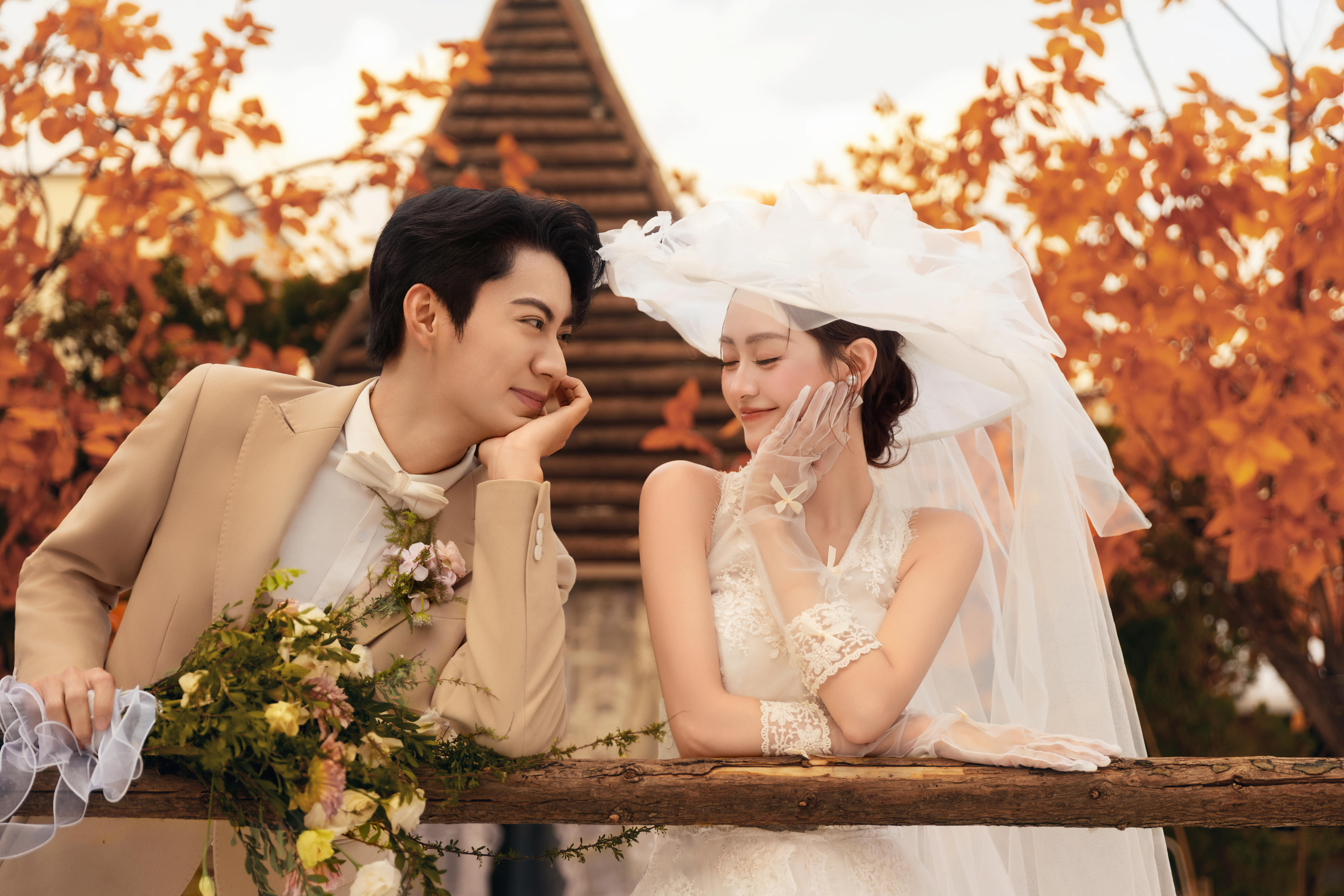 爱在金秋🍂沦陷在金黄的秋景婚纱照