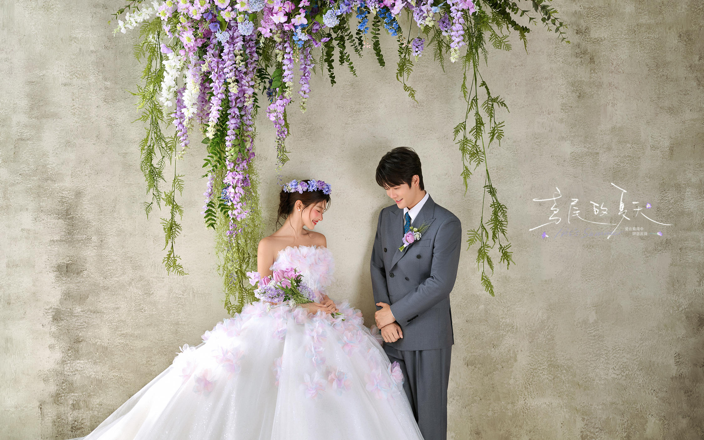 【鸢尾的夏天】好爱又韩又仪式的室内婚纱照