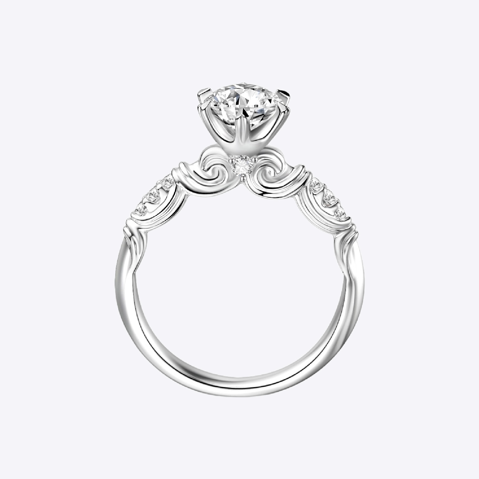 SHINEKEY 光钥 elegance风华 Pt950钻戒 精选D色克拉钻