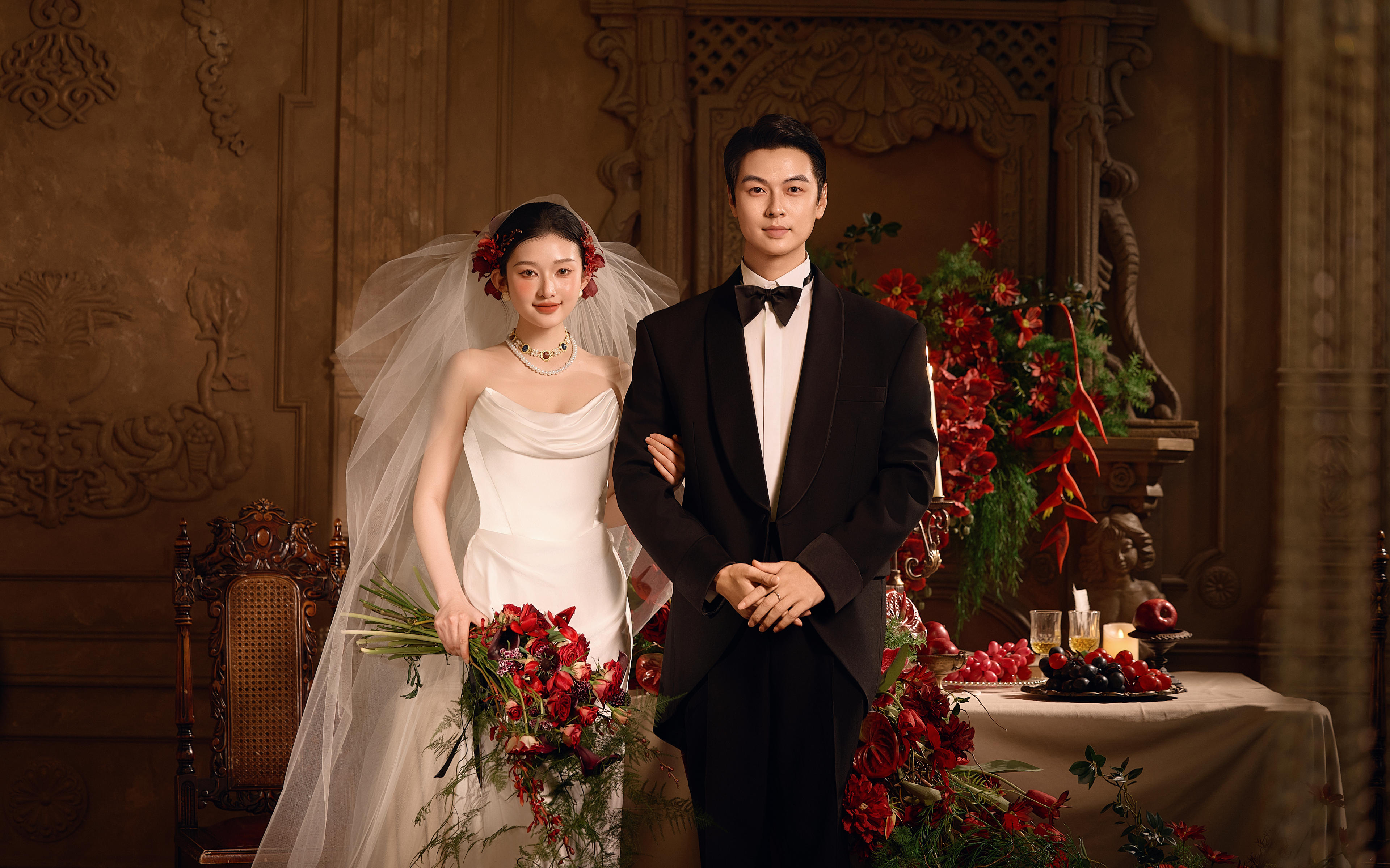 被追問800次的宮廷風王權(quán)婚紗照??絕了！