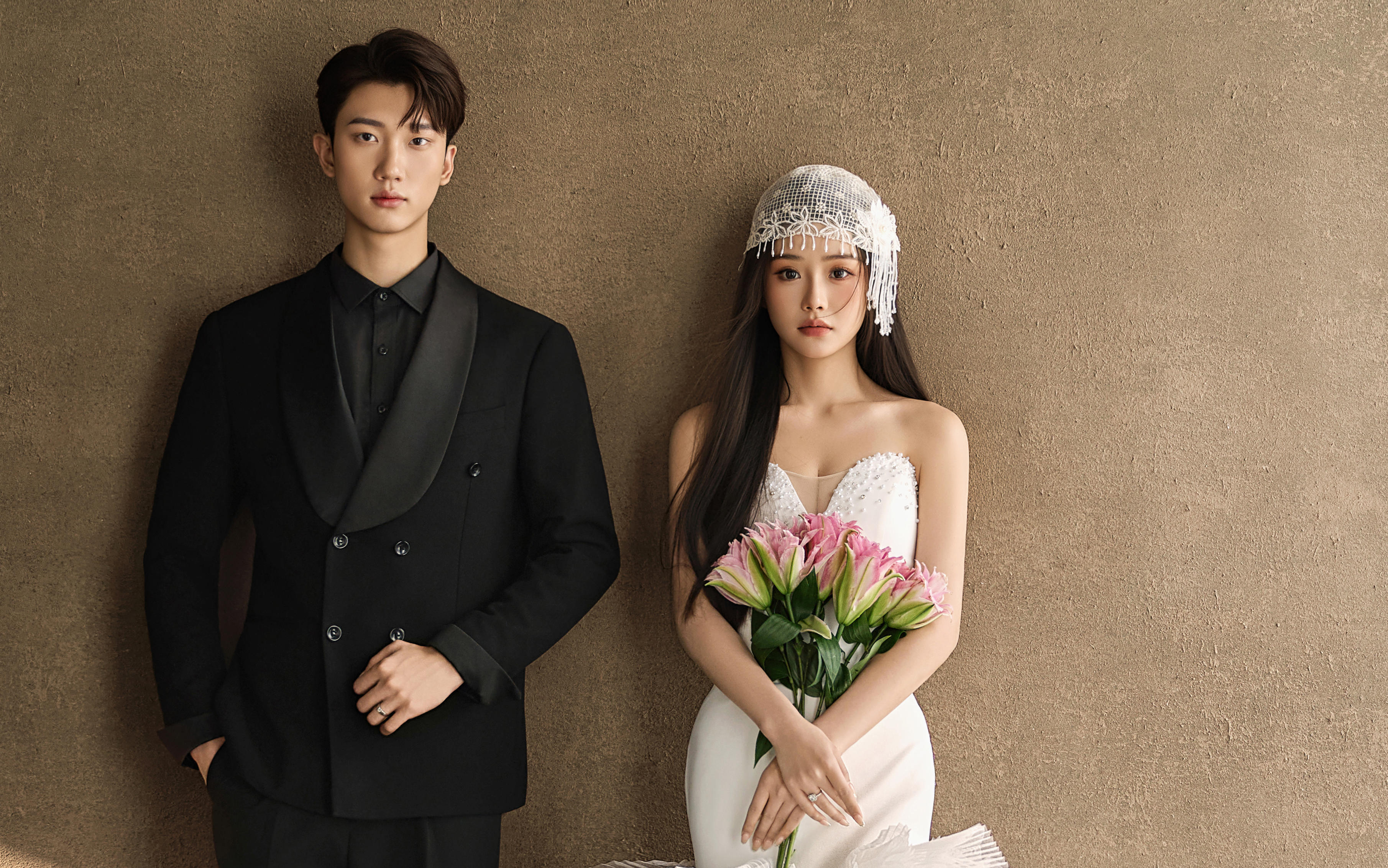 婚纱照画进复古油画💐每一帧都是传世优雅