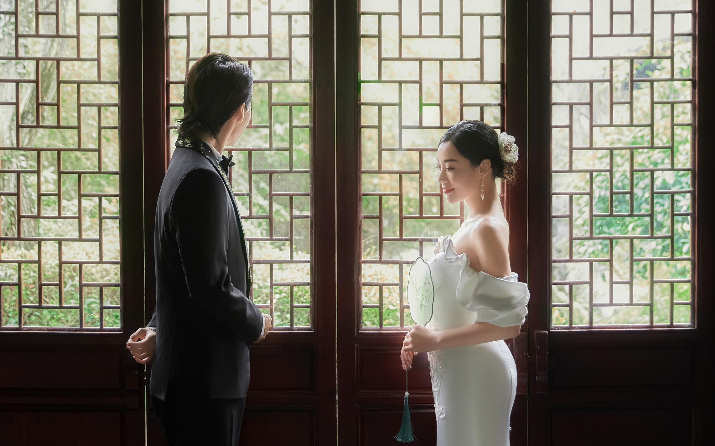 温婉浪漫的园林婚纱照|不一样的国风美