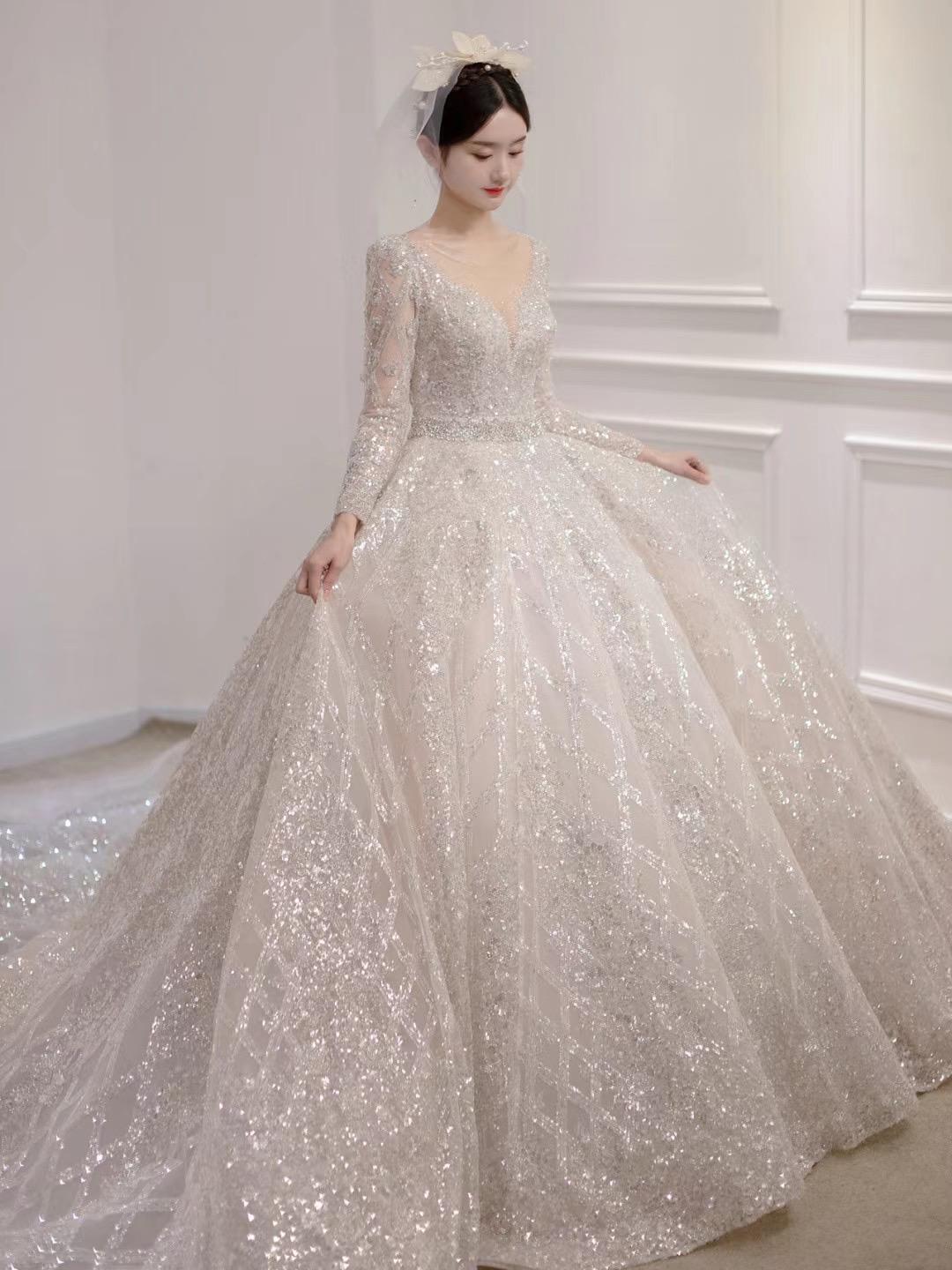 【25品牌重工大拖尾】奢华主纱+秀禾+礼服+跟妆