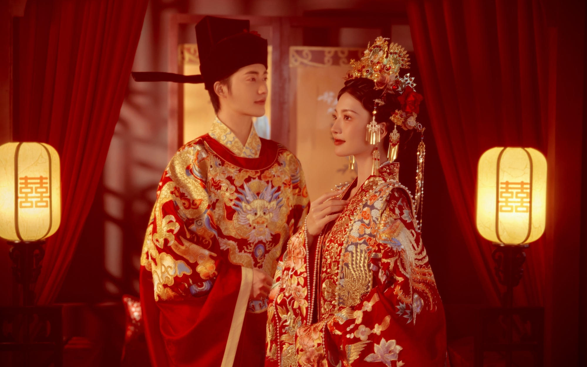 誰懂啊??漢服婚紗照拍出了古偶劇頂 配愛情