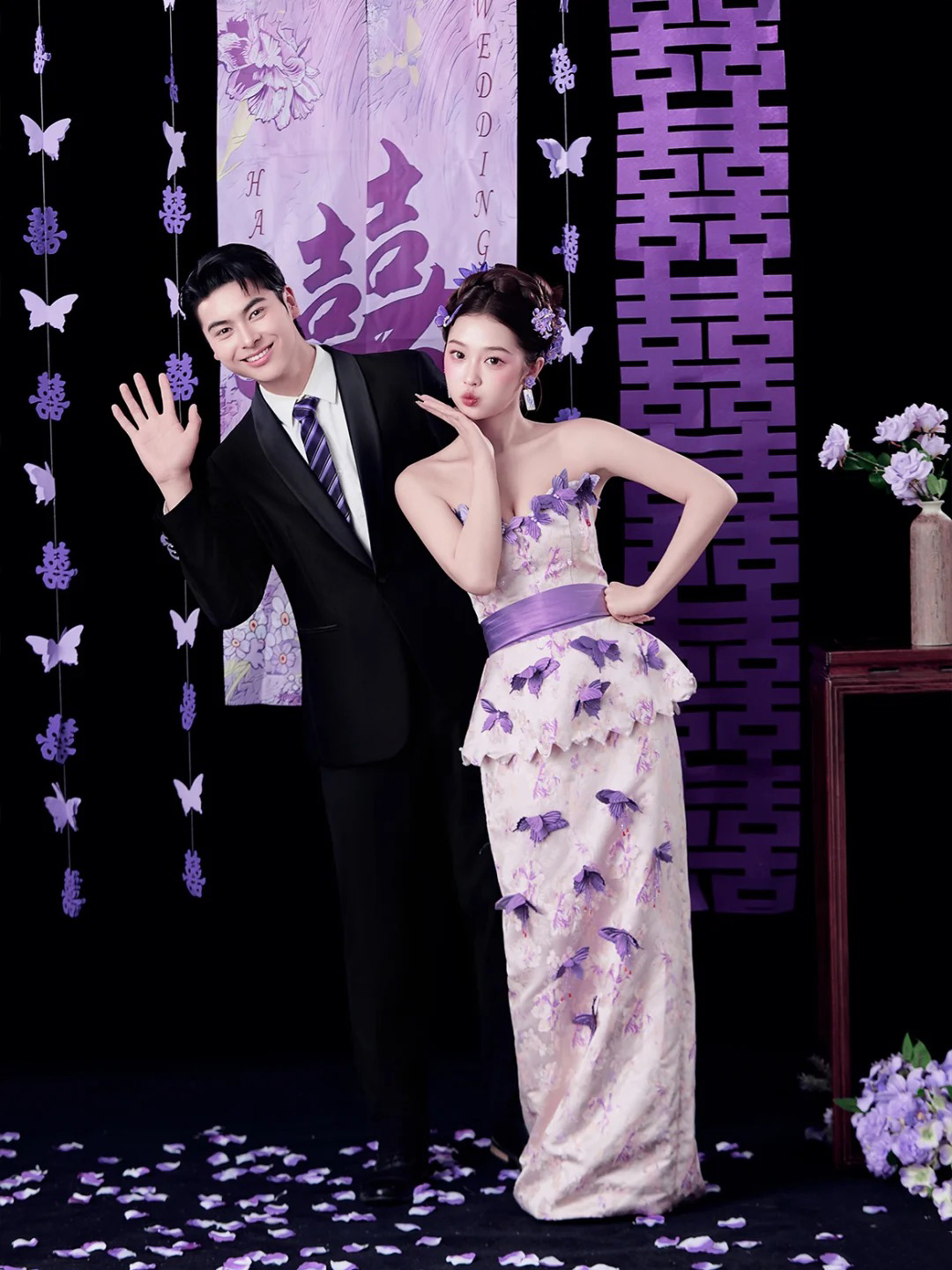梦幻紫喜嫁风