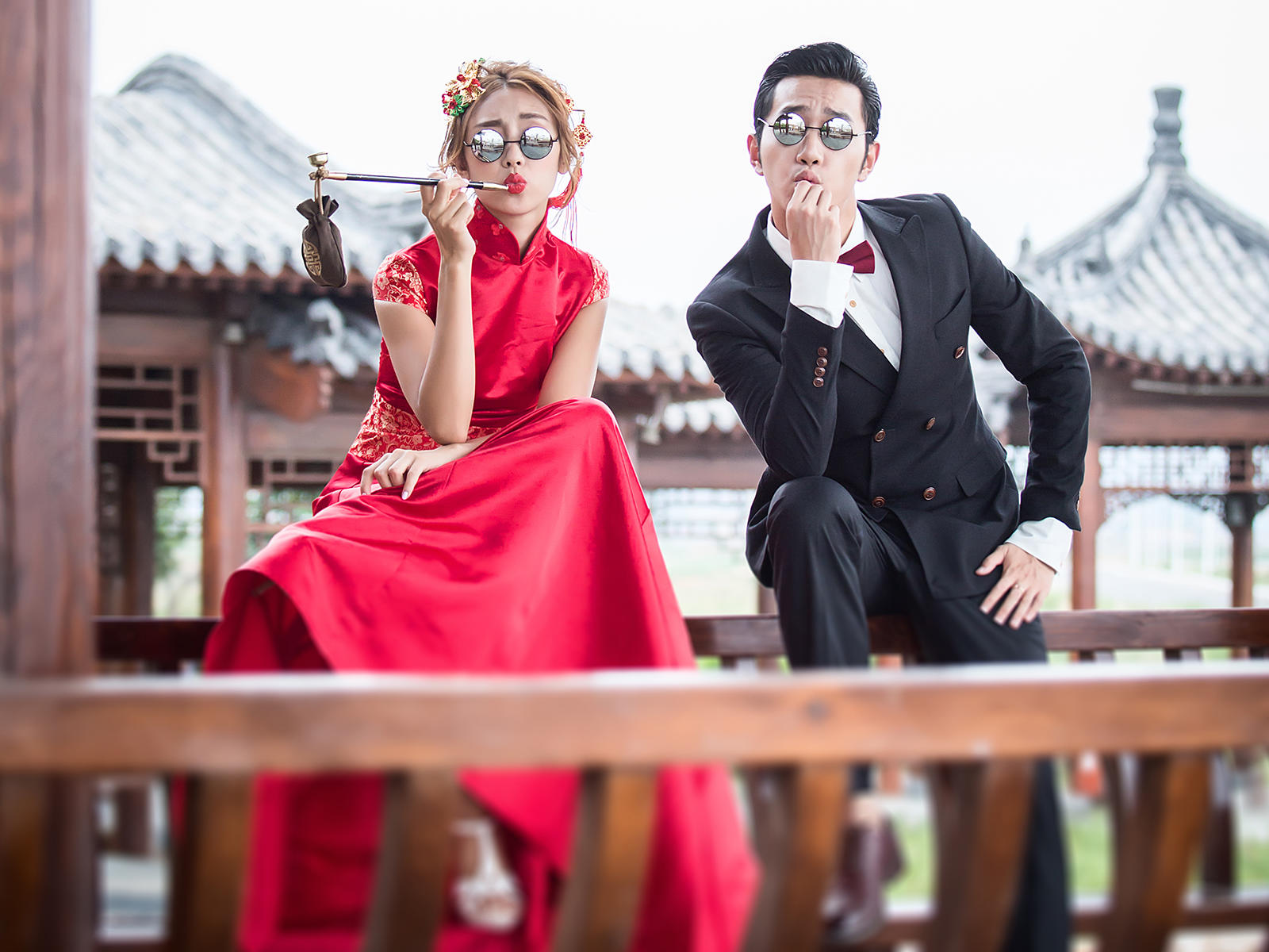 西安复古婚纱照_西安婚纱照