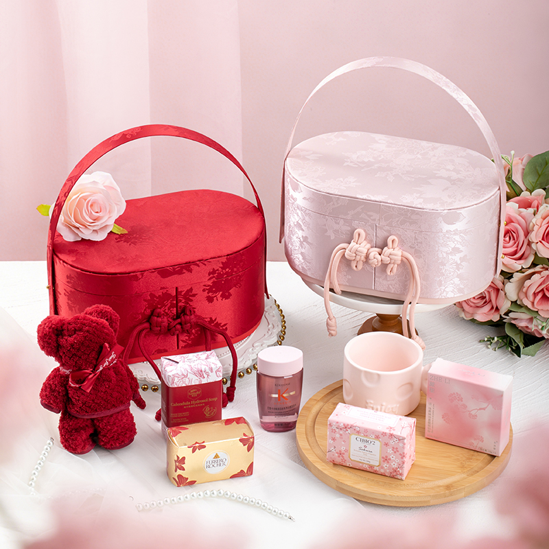 【婚禮紀(jì)】 新中式橢圓盒 定婚新婚 伴娘伴手禮