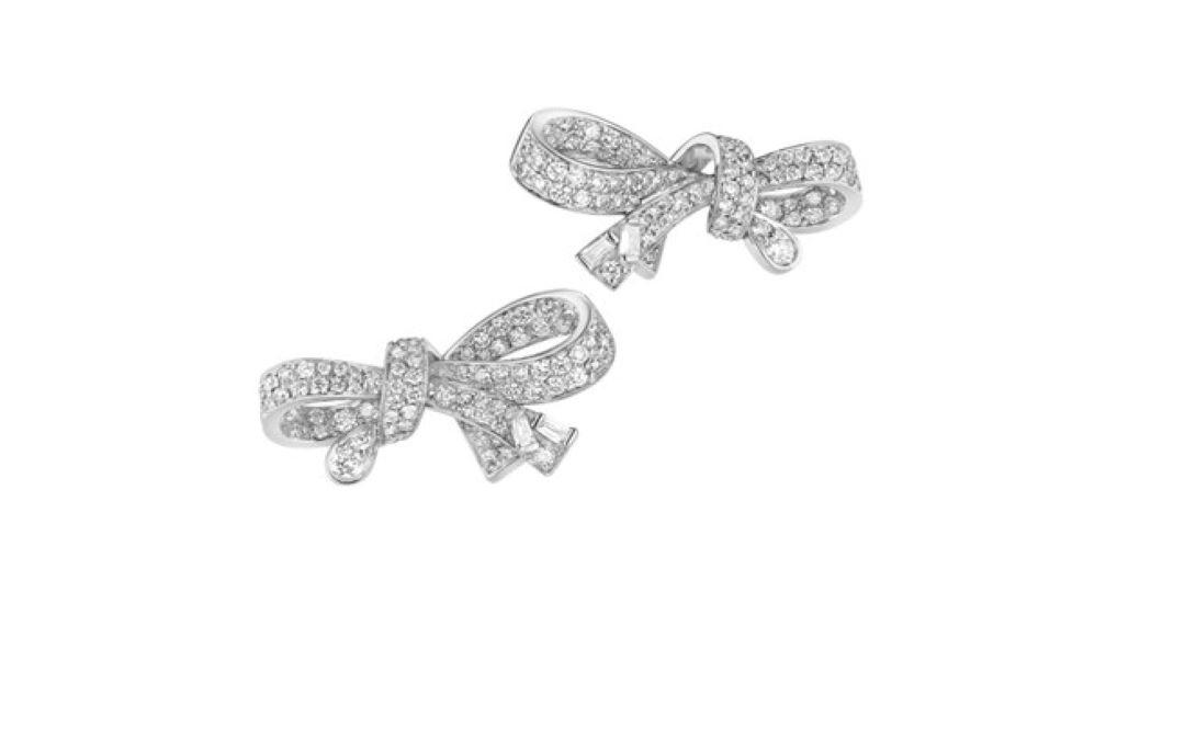 英皇珠宝 Love Knot  18K金钻石耳钉