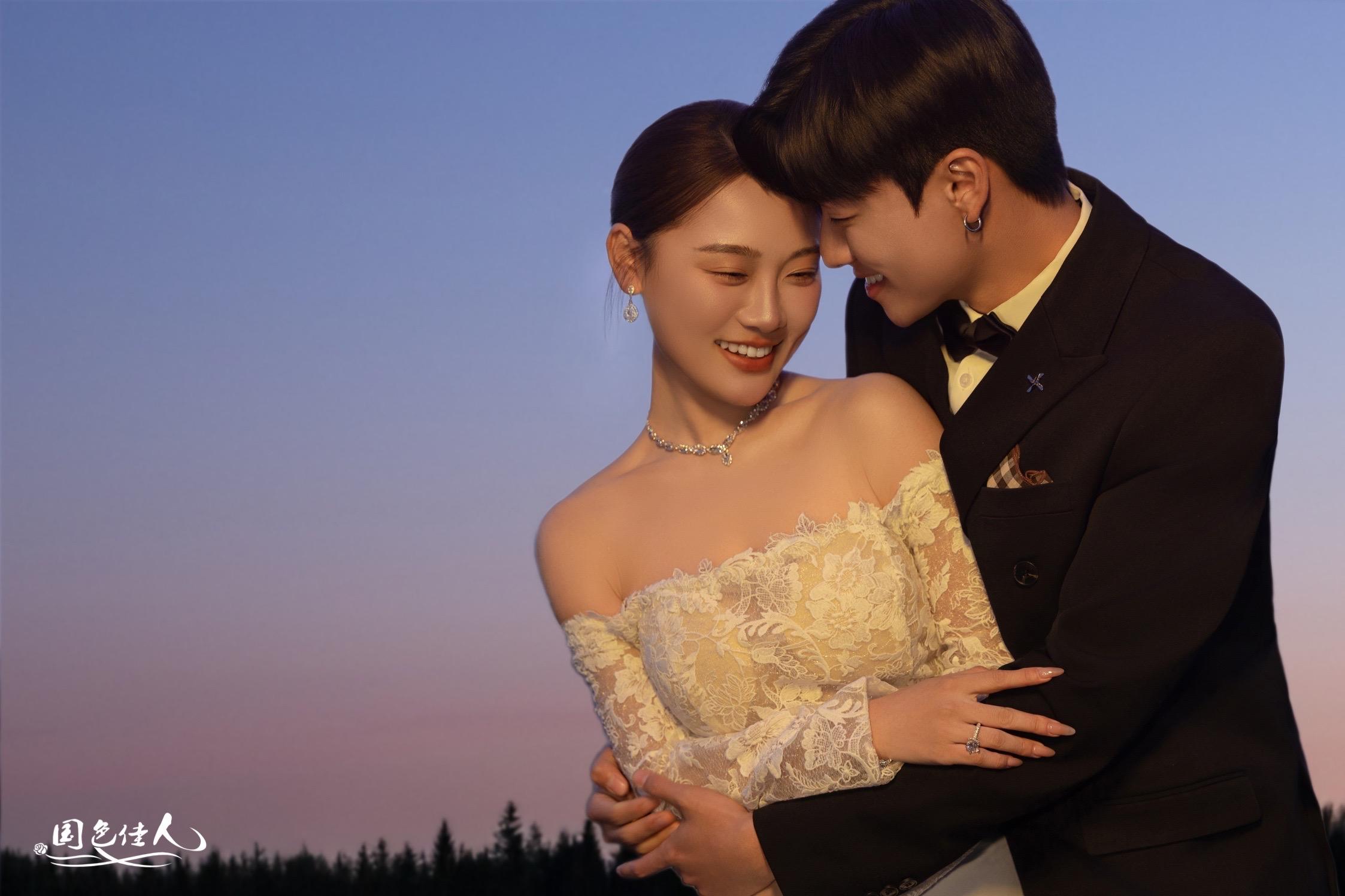 真的太浪漫了✅氛围感爆棚的夜景婚纱照✨