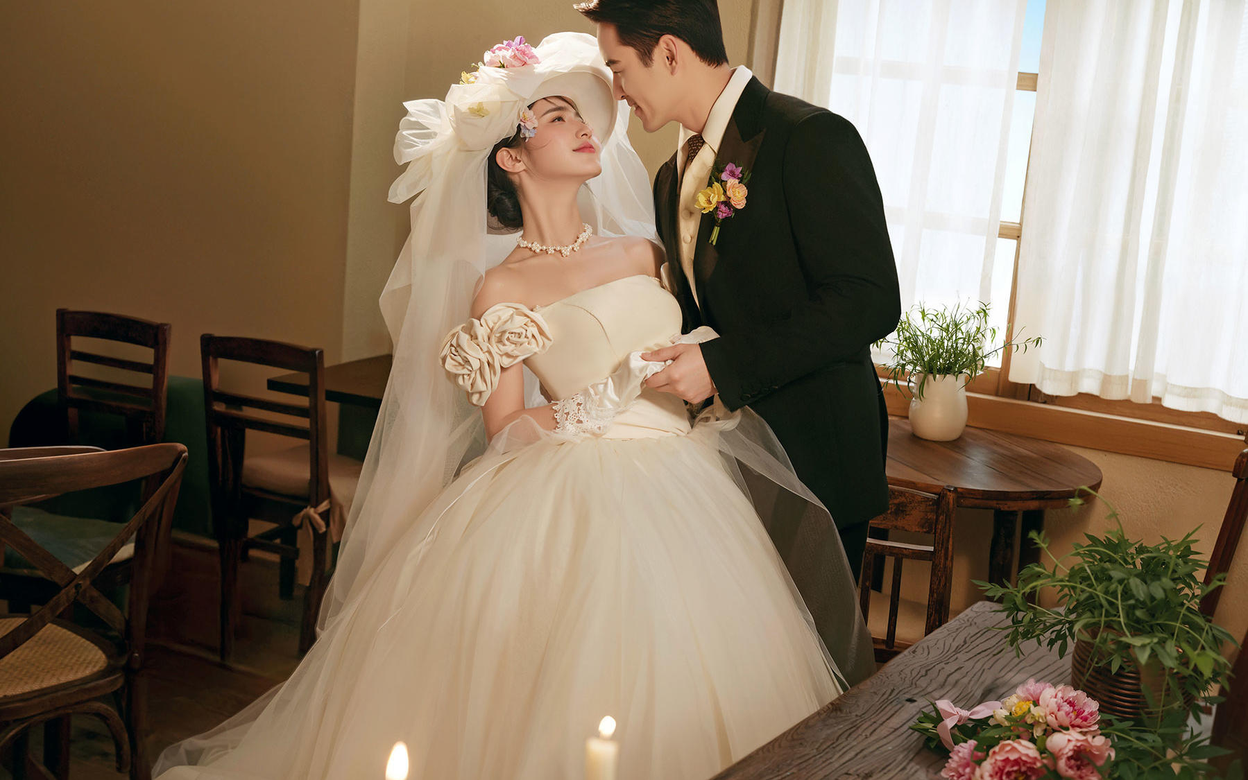 复古小屋甜晕！他凑过来我直接笑疯💘