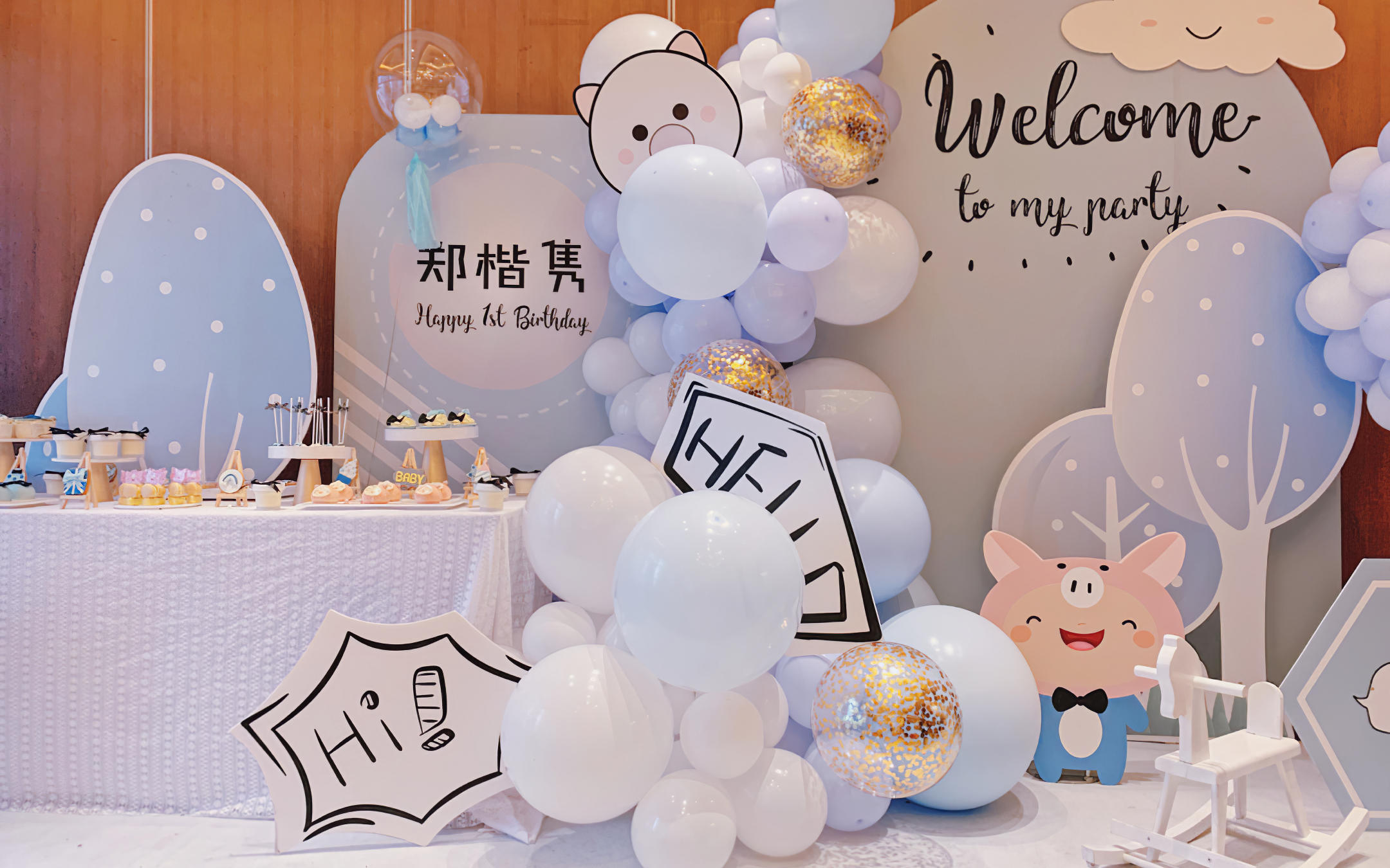 宝宝宴|蓝色童话主题适合小王子哦